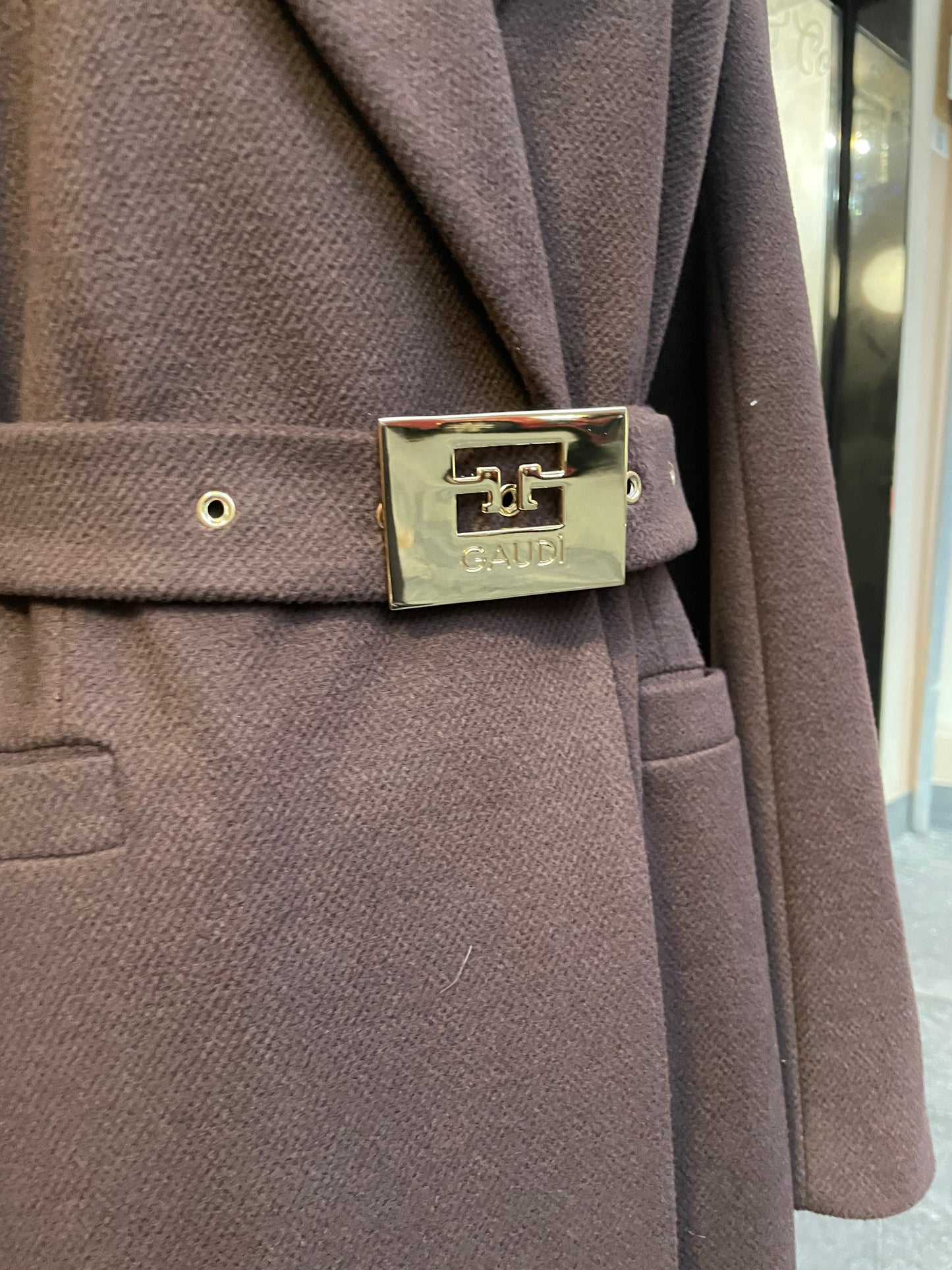 Cappotto Tabacco con cintura