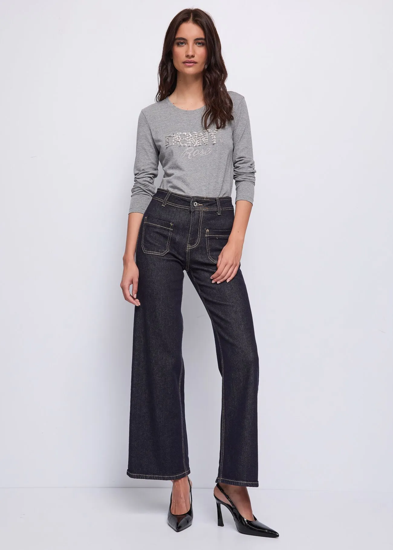 T-shirt in cotone con logo