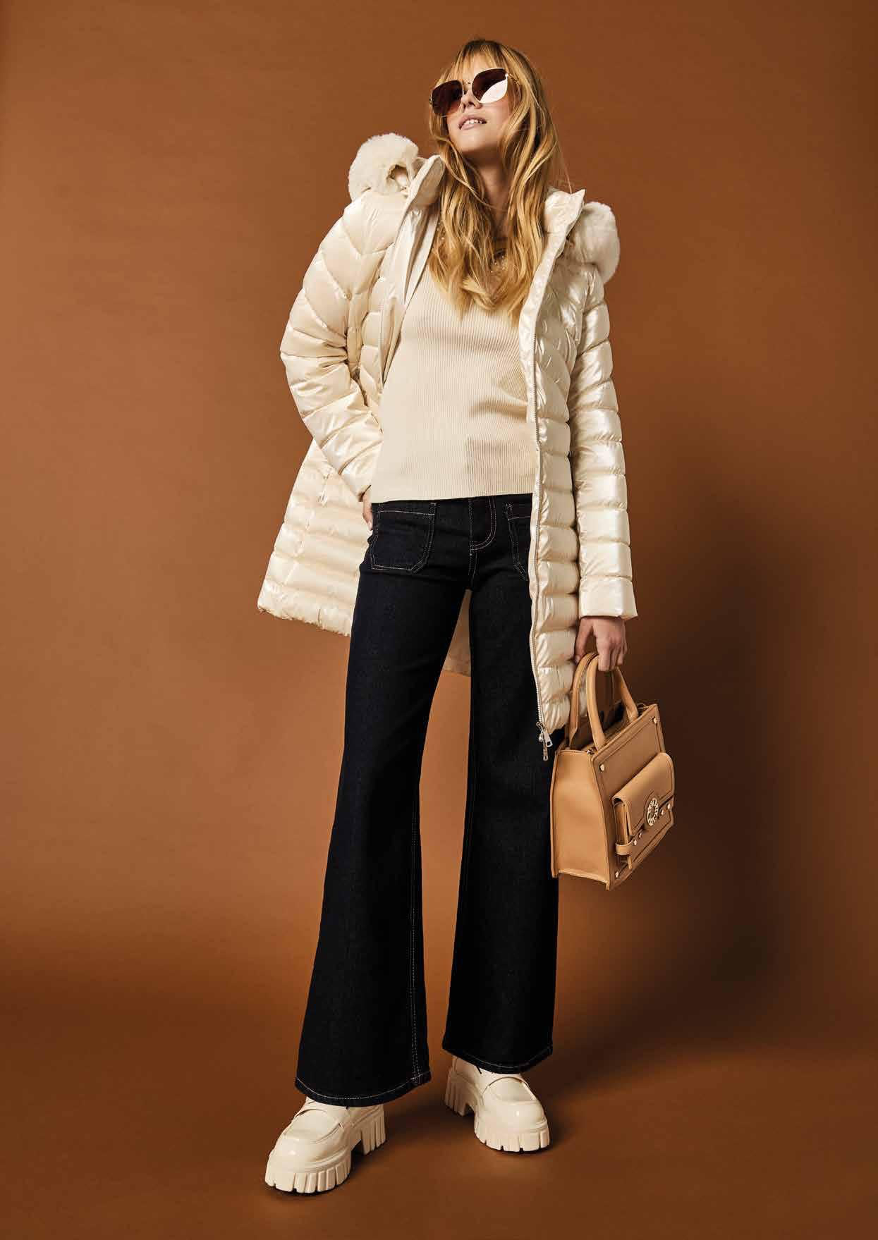 Piumino bianco trapuntato