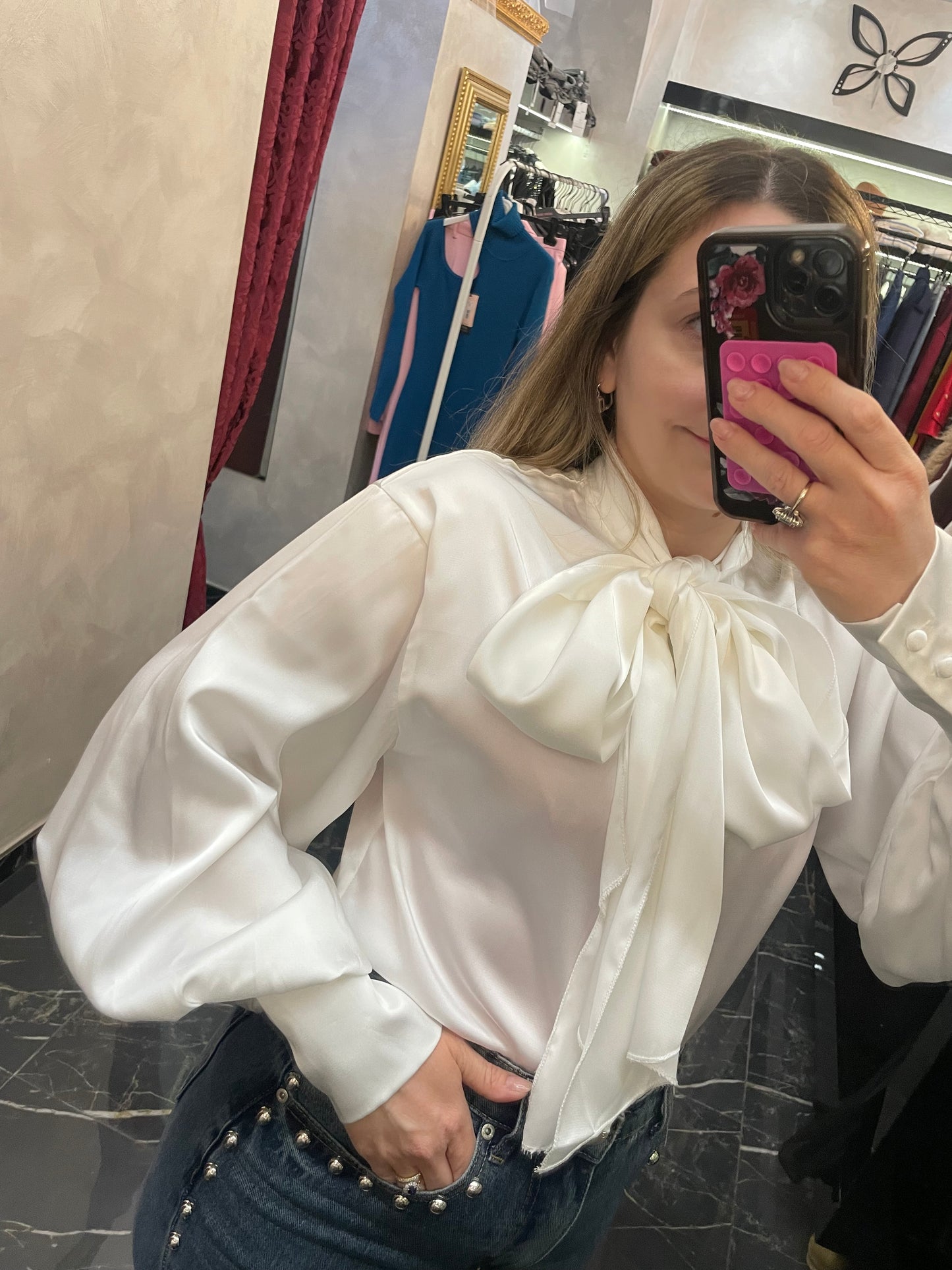 Camicia con fiocco - Glamorous