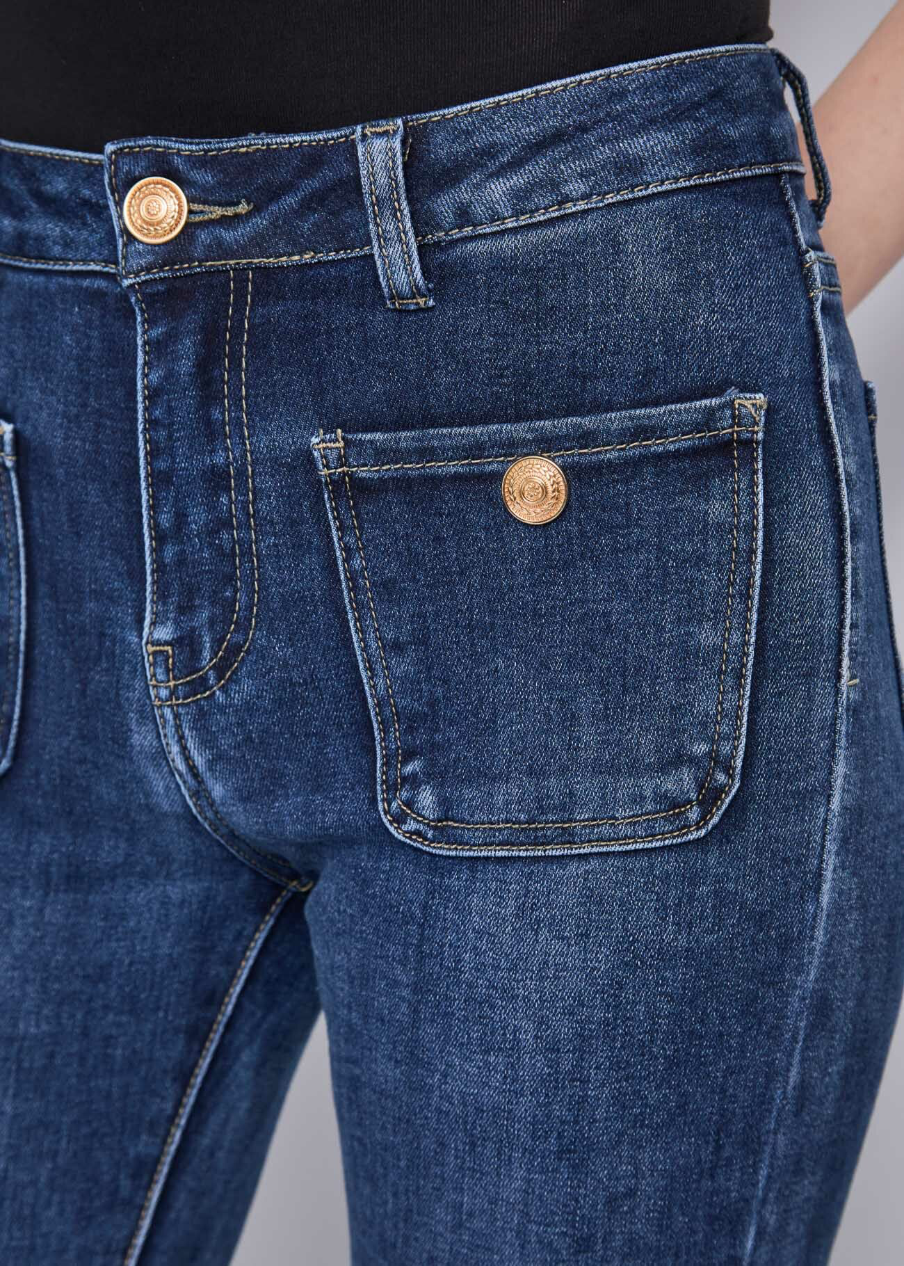 Jeans straight in cotone
