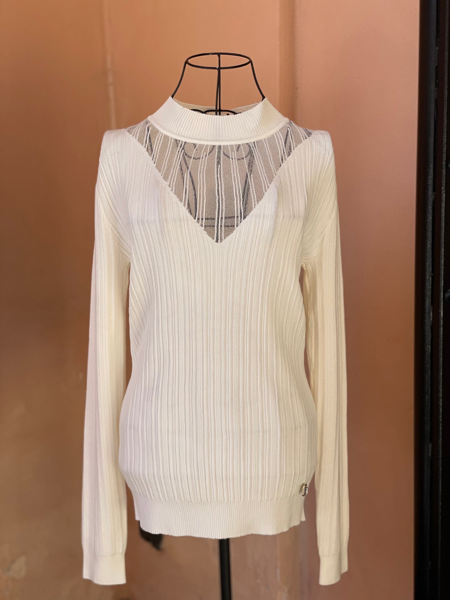 Maglia in filato a costine