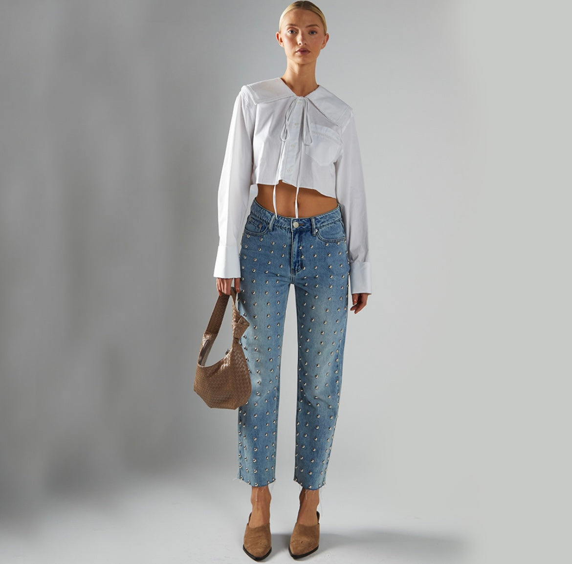 Jeans con borchie - Glamorous