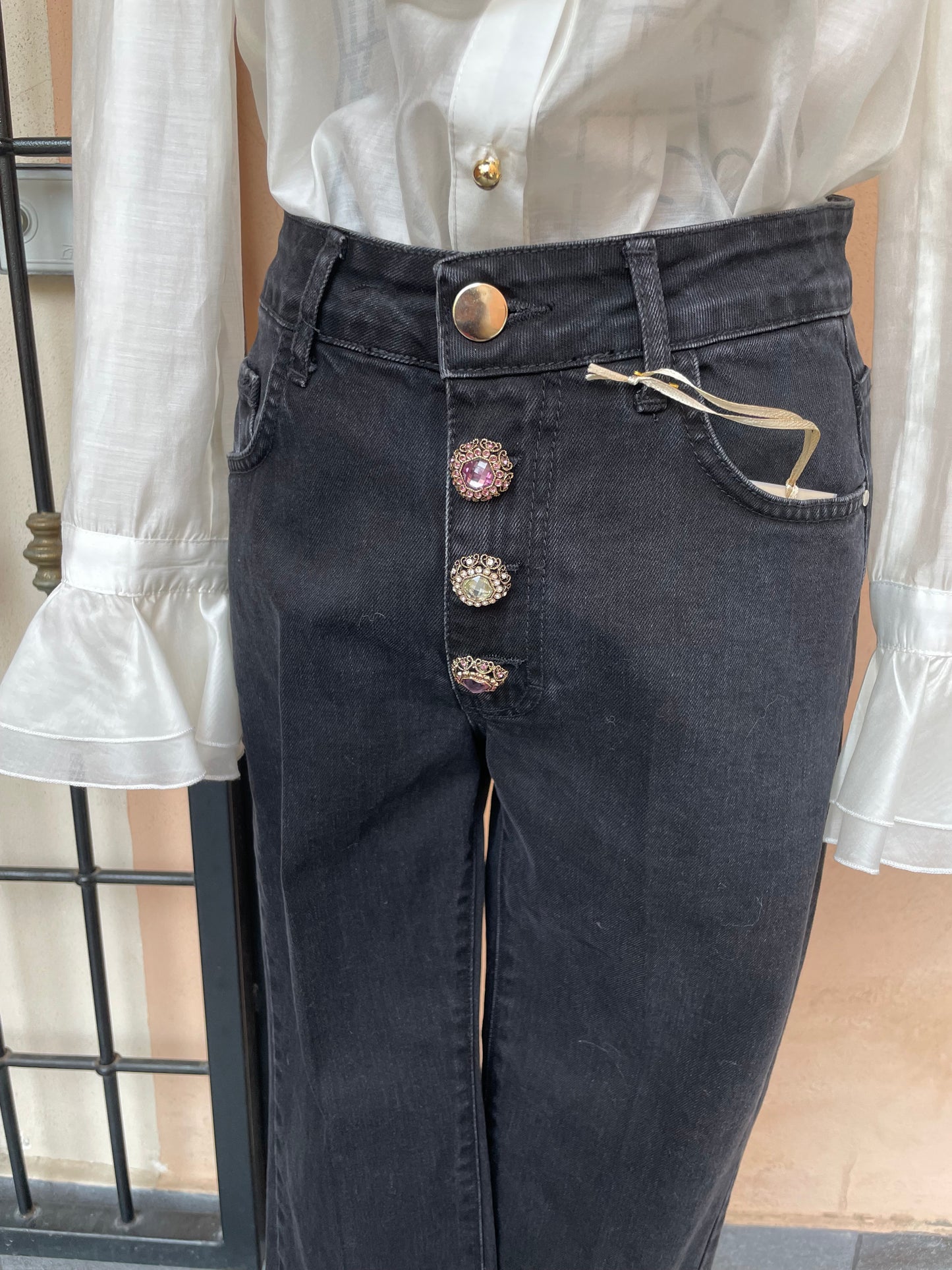Pantalone denim Sofia - Queguapa