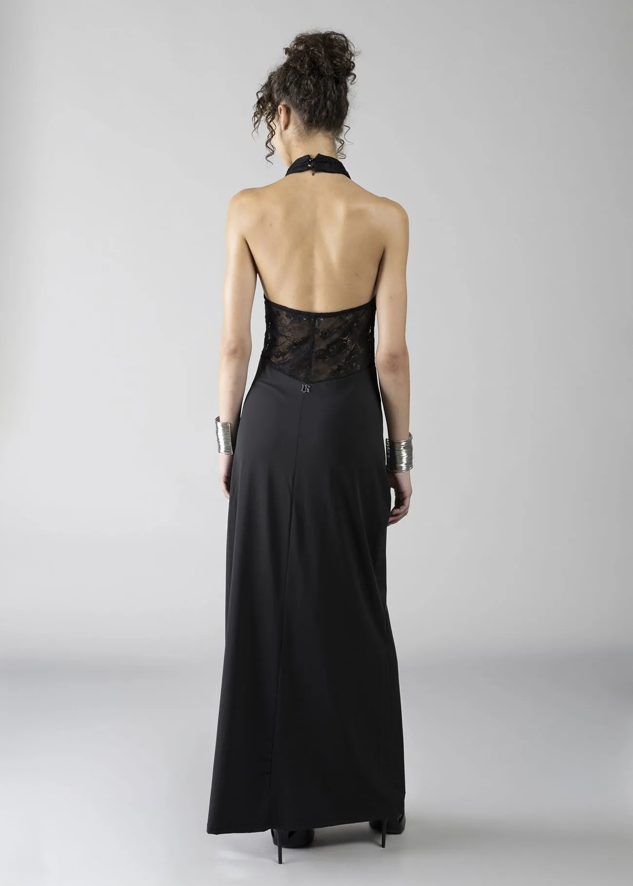 ABITO LUNGO CON TOP IN PIZZO