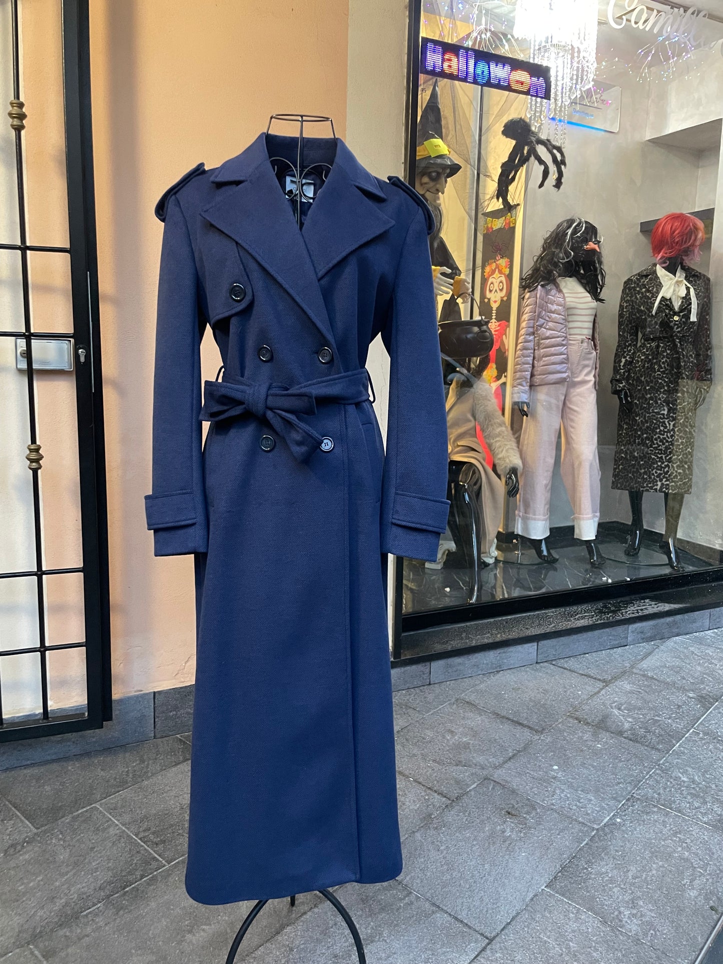 Cappotto doppiopetto Blu