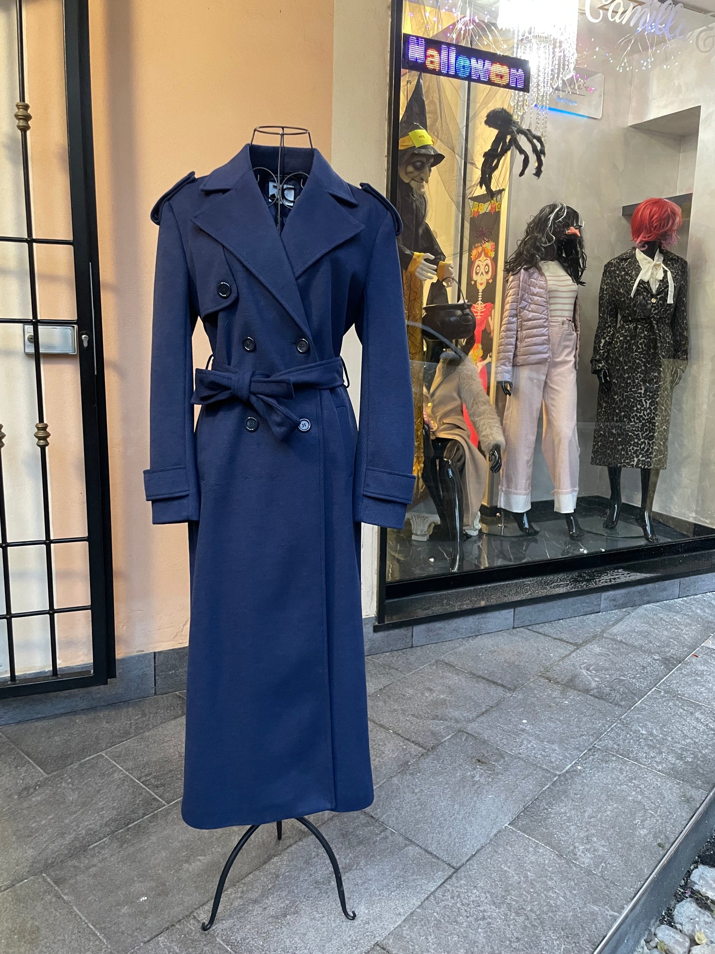 Cappotto doppiopetto Blu