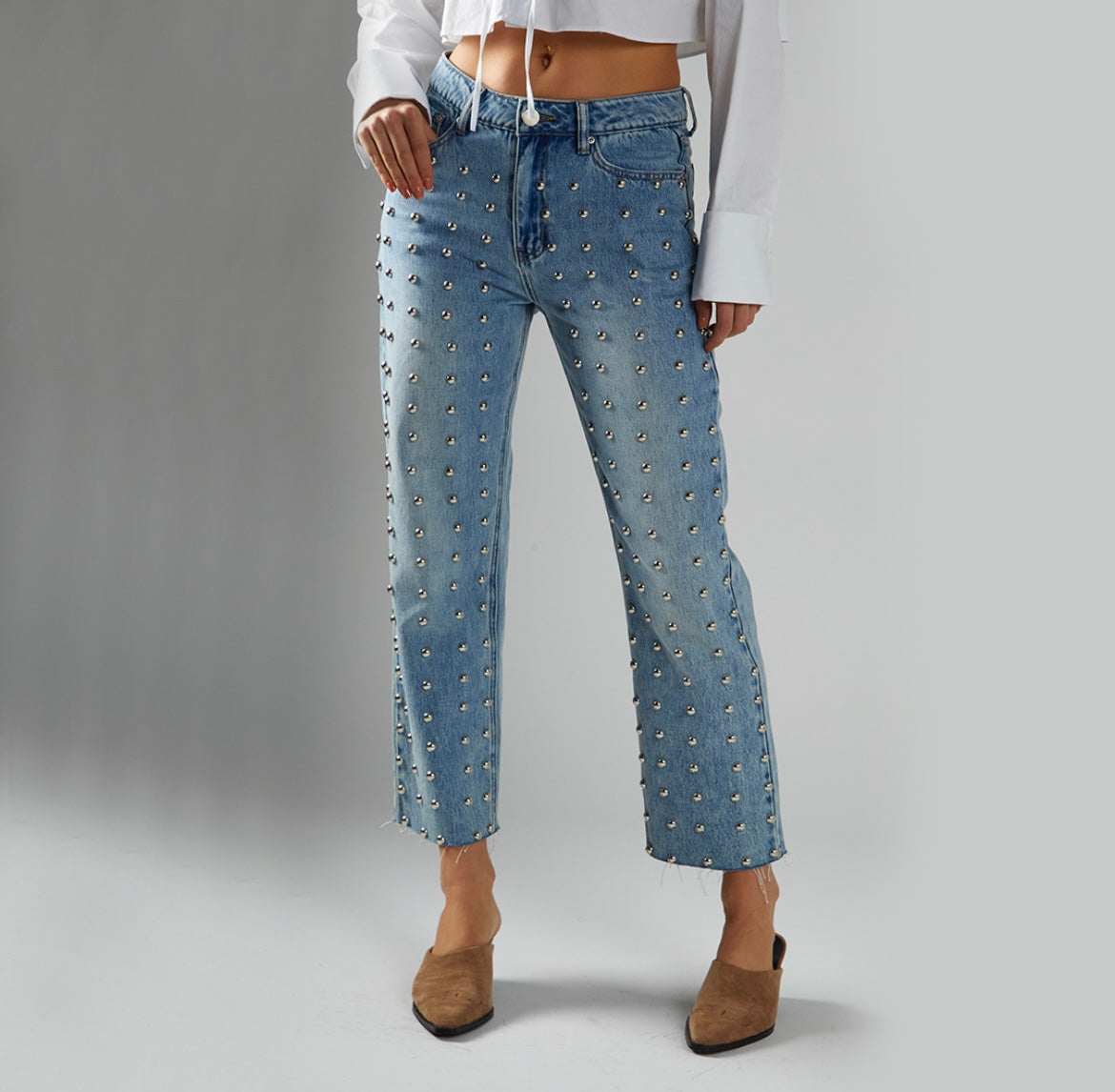 Jeans con borchie - Glamorous