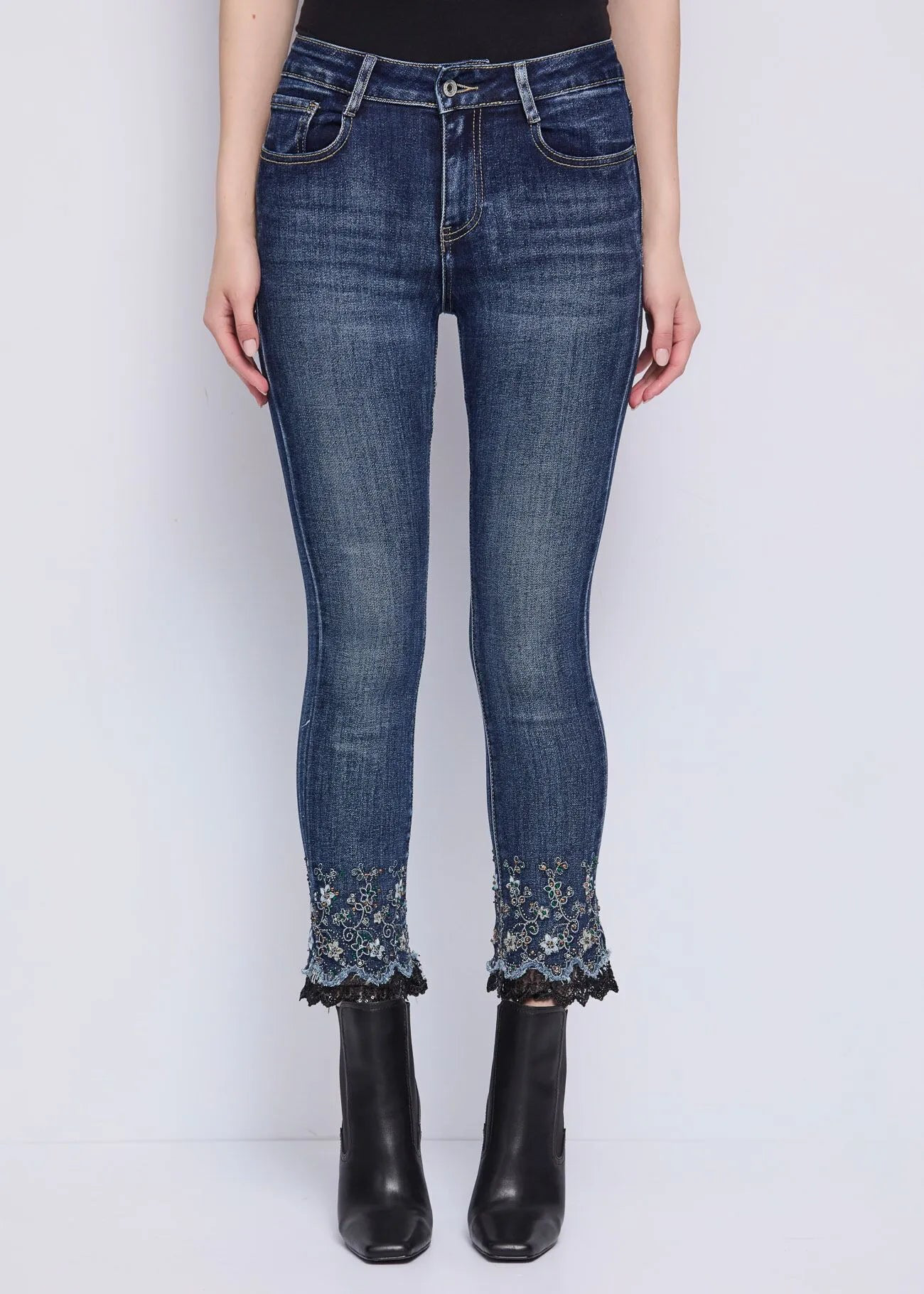 Jeans wide in cotone