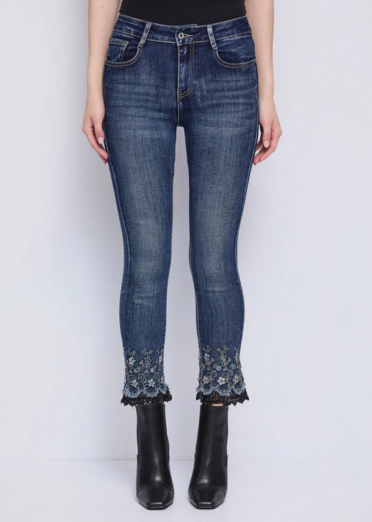 Jeans wide in cotone