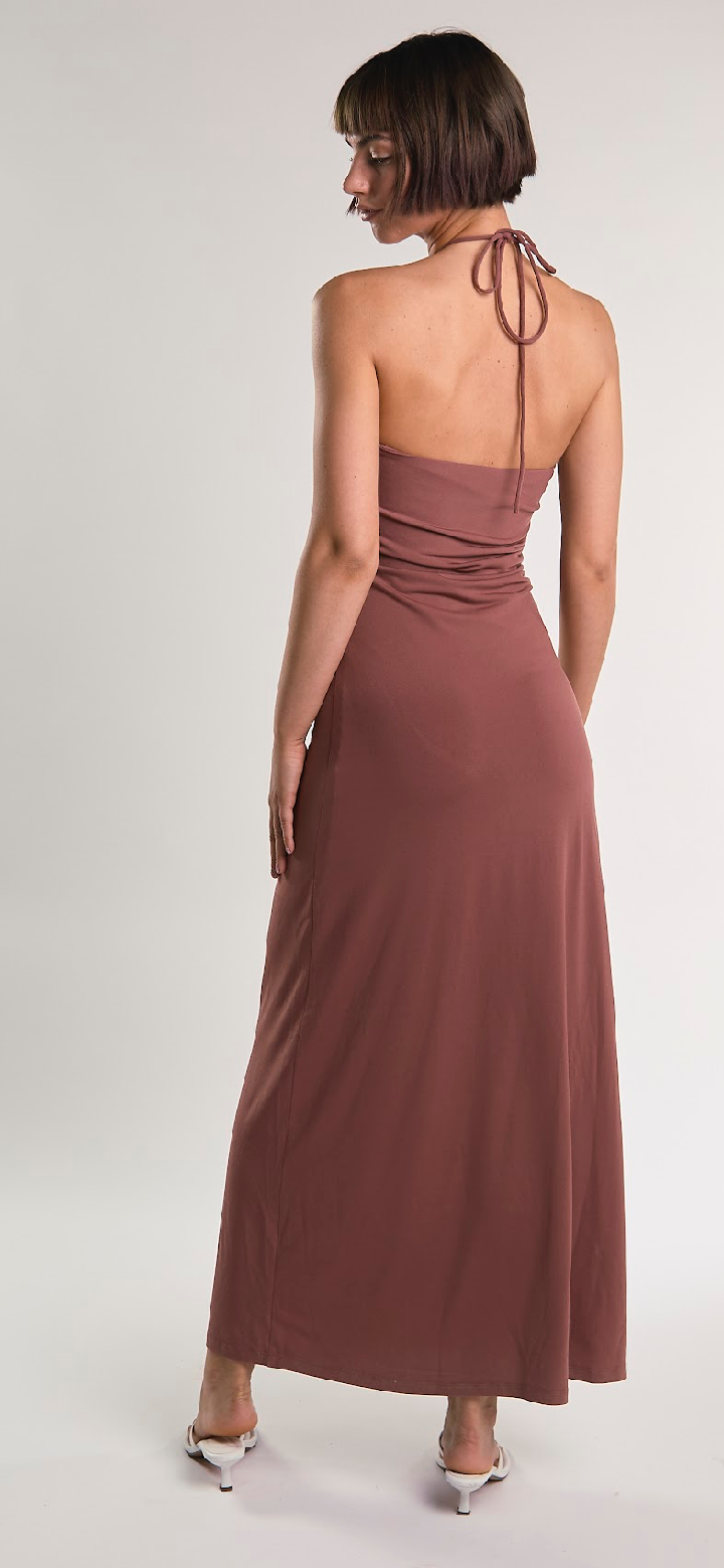 Abito lungo Brown - Glamorous