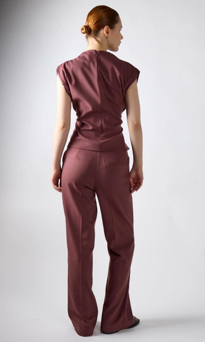 Pantaloni Da Completo Malva - Glamorous