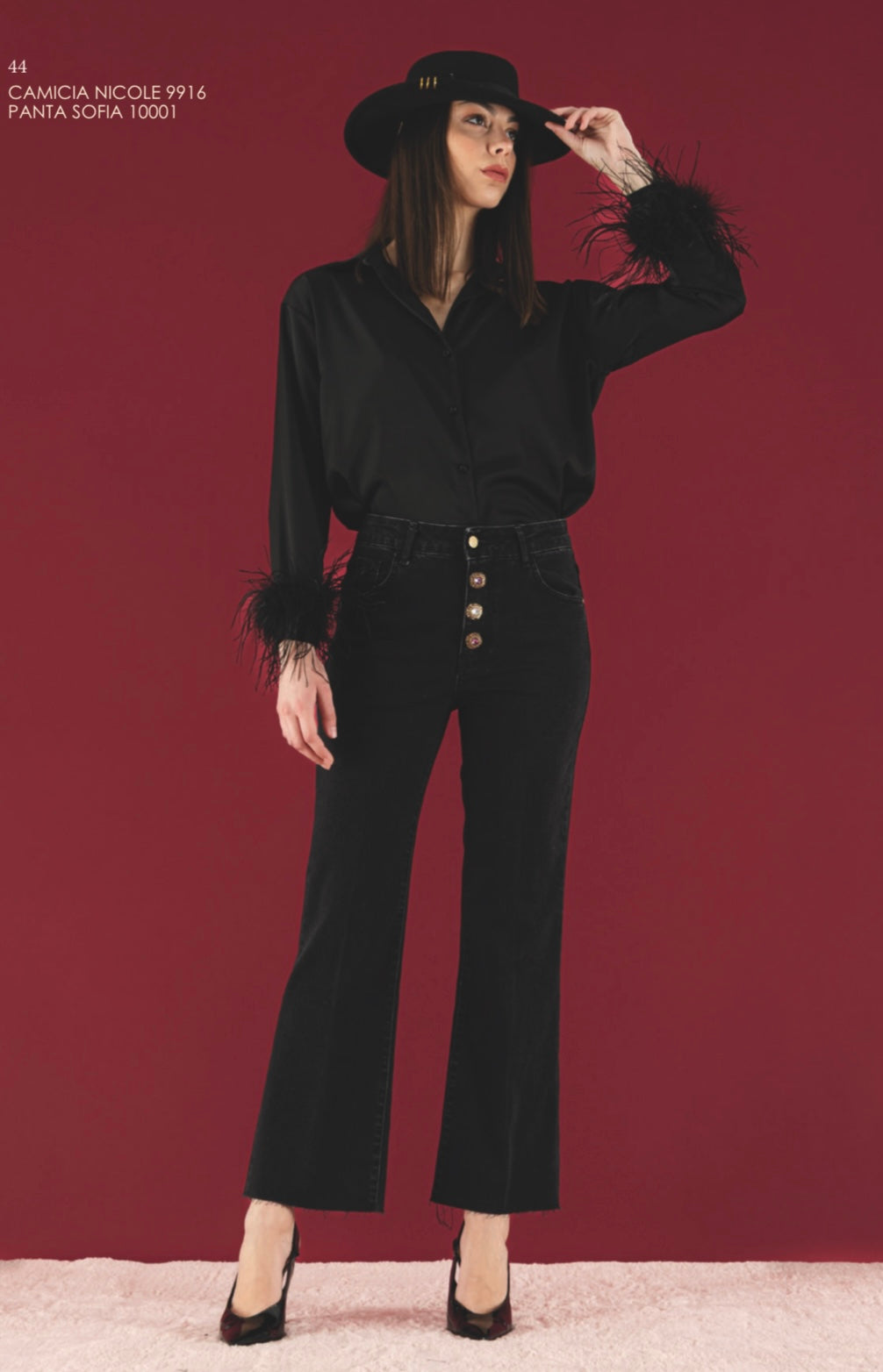 Pantalone denim Sofia - Queguapa