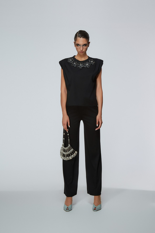 VESCA PANTALONE NERO - ODì ODì