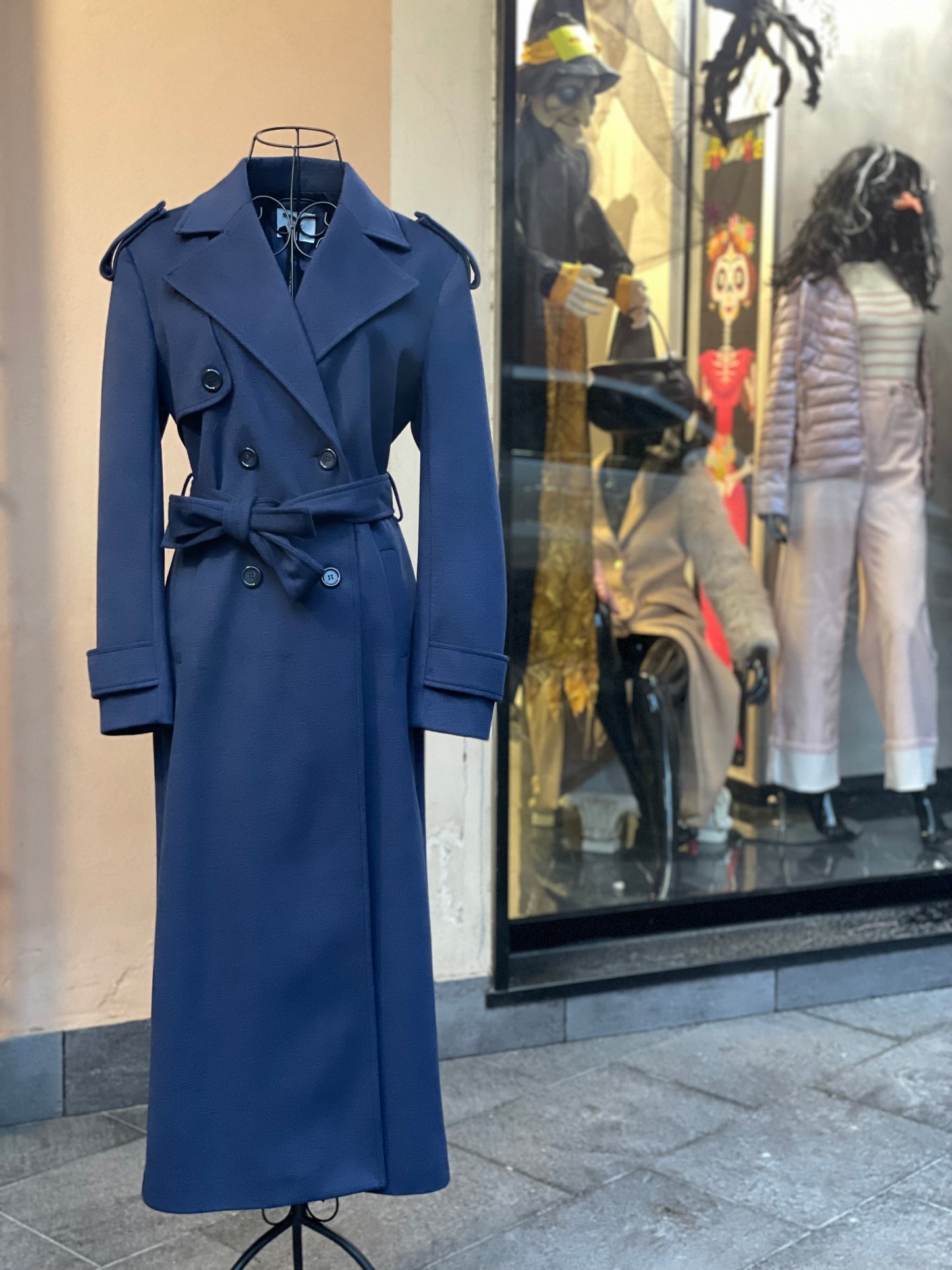 Cappotto doppiopetto Blu