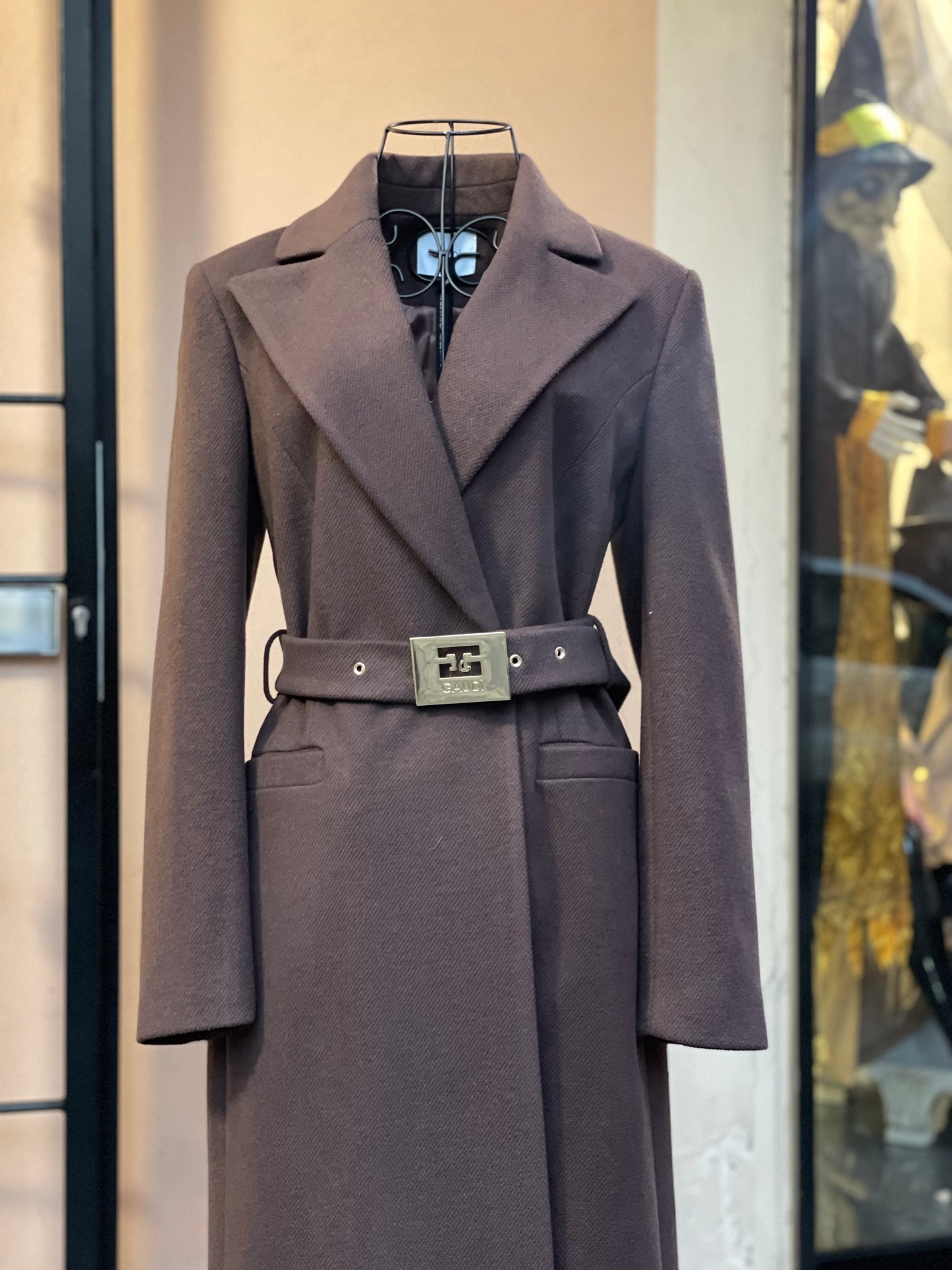 Cappotto Tabacco con cintura