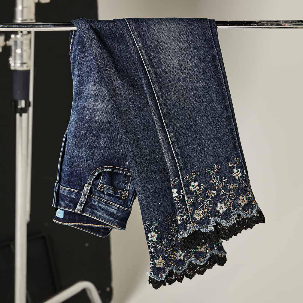 Jeans wide in cotone