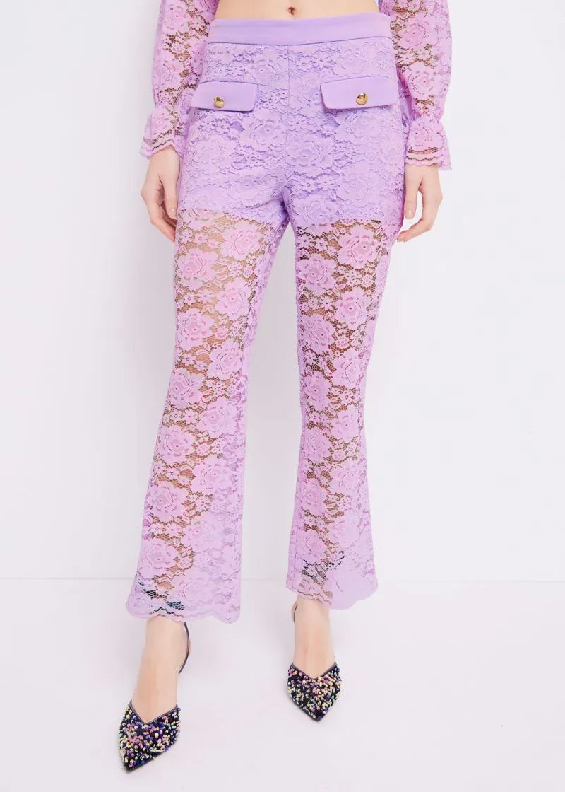 Pantaloni in pizzo