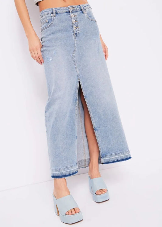 Gonna in denim stretch