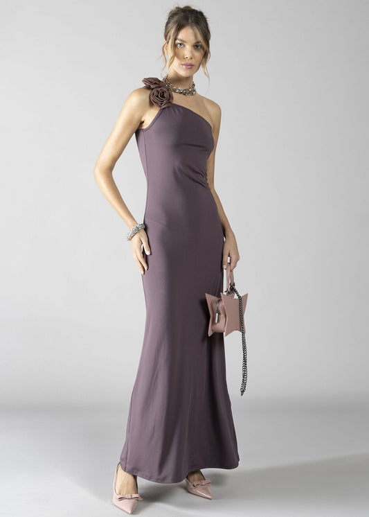 ABITO LUNGO MONOSPALLA