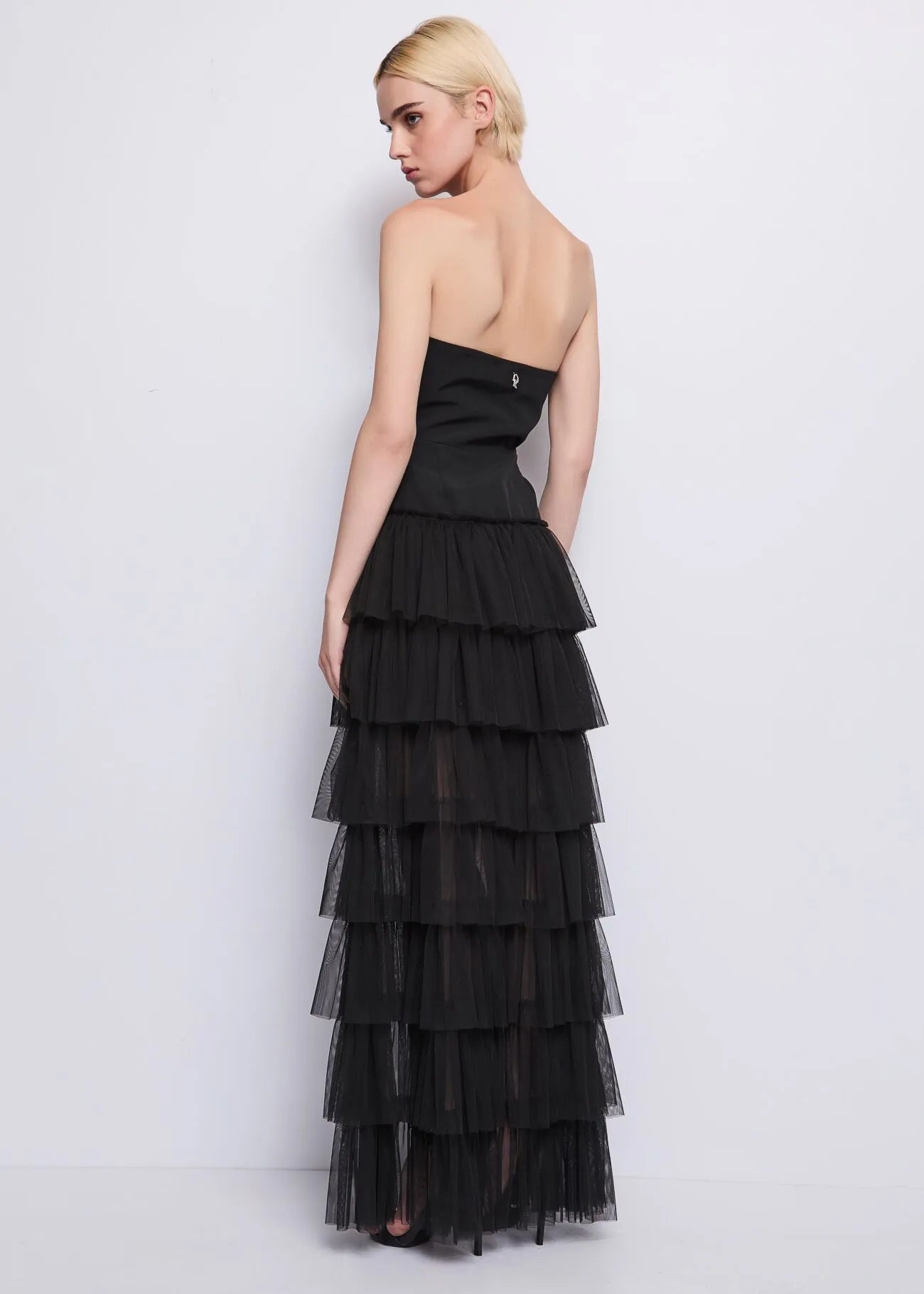 Abito con gonna in tulle