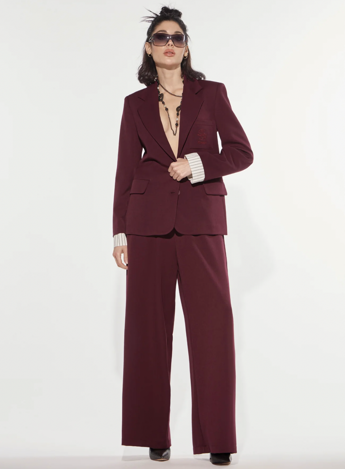 BLAZER MONOPETTO VINO ROSSO