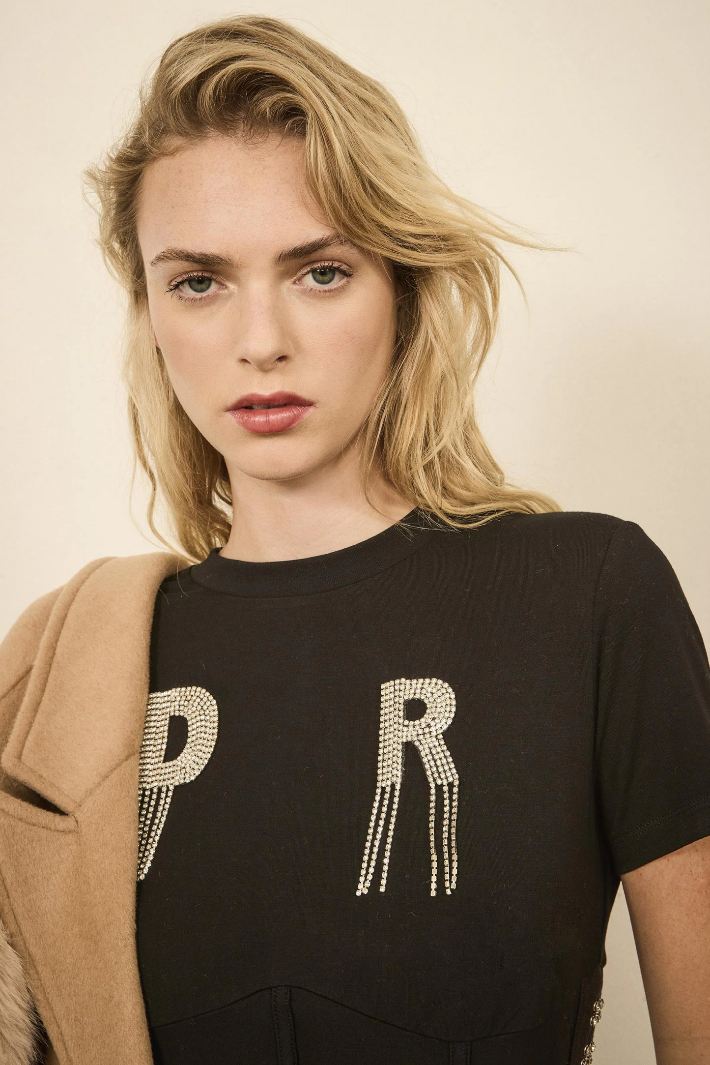 Cappotto cammello in panno di lana