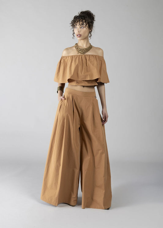 TOP CROP CON BALZA BISCUIT