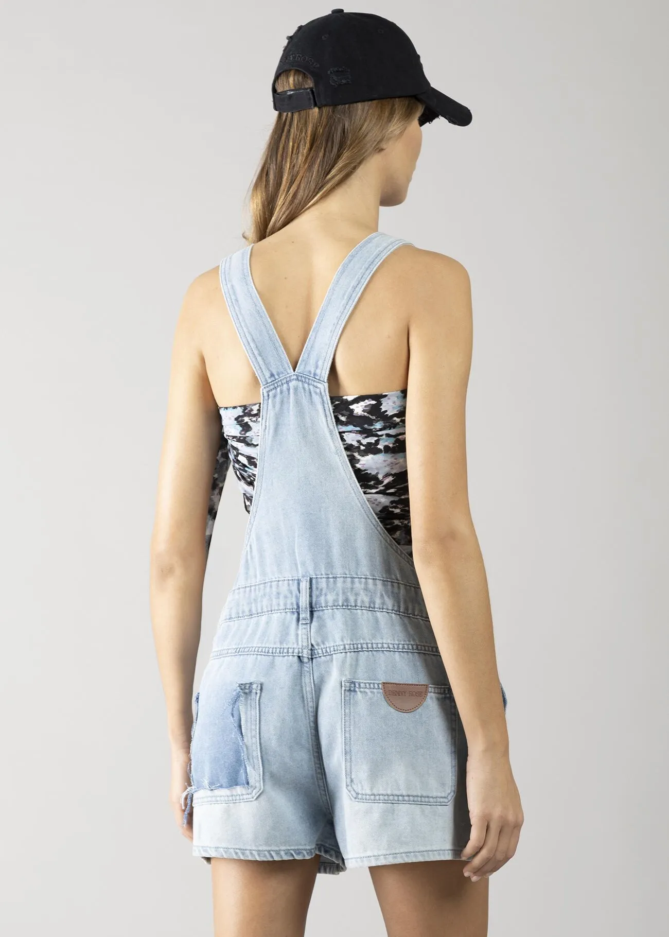 SALOPETTE CORTA LIGHT BLUE JEANS