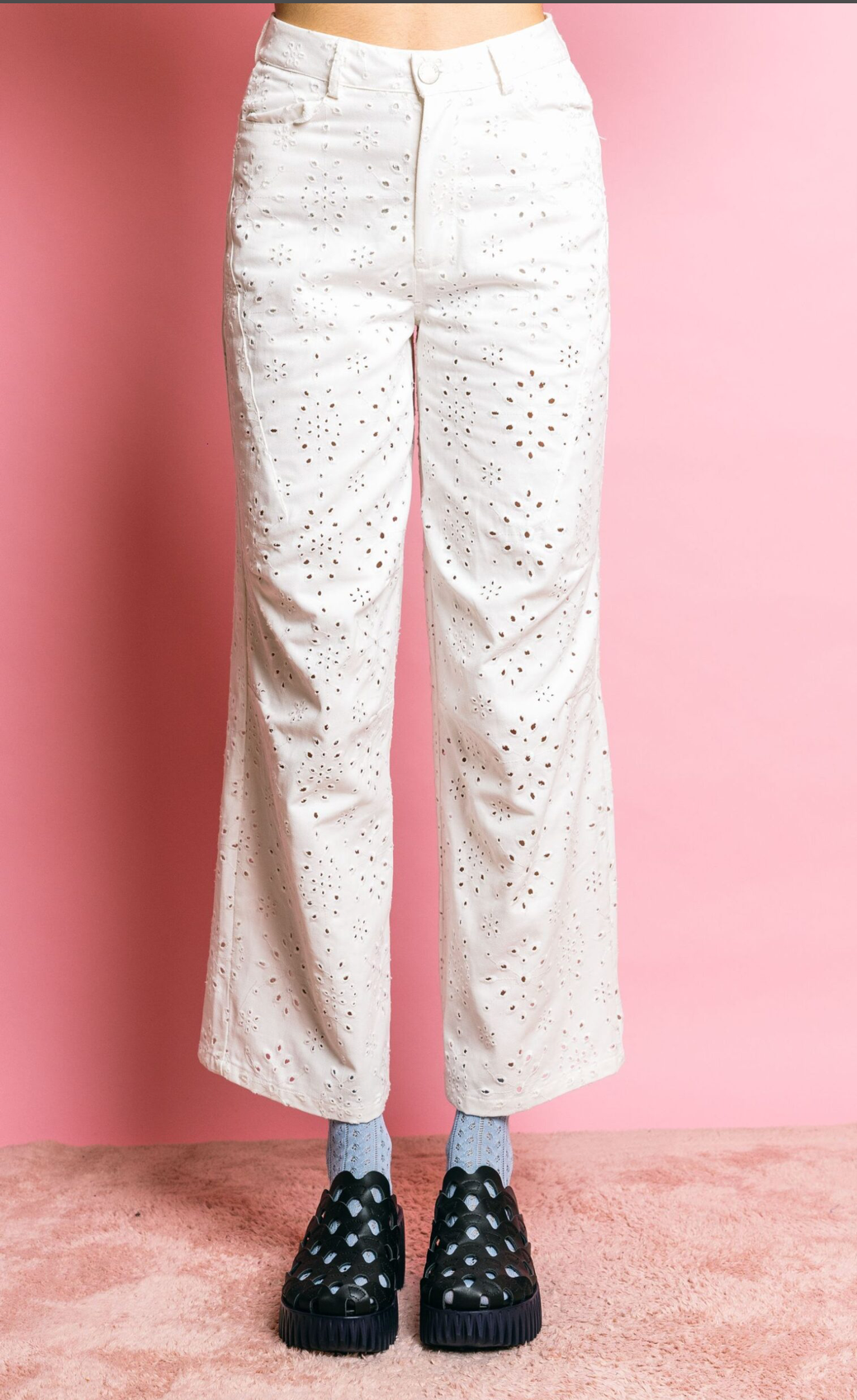 Pantalone KA7515 White – GLAMOROUS