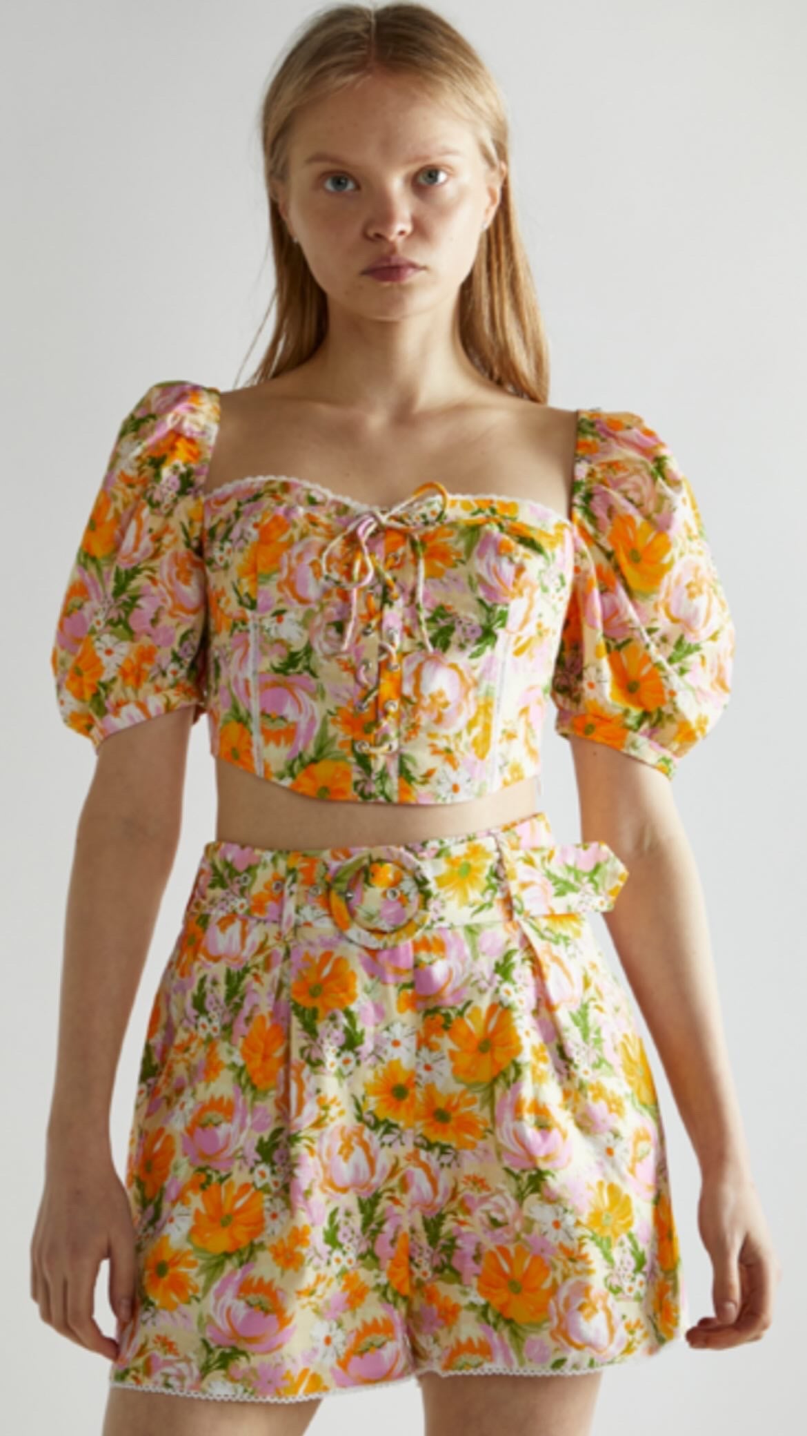 Shorts floreale