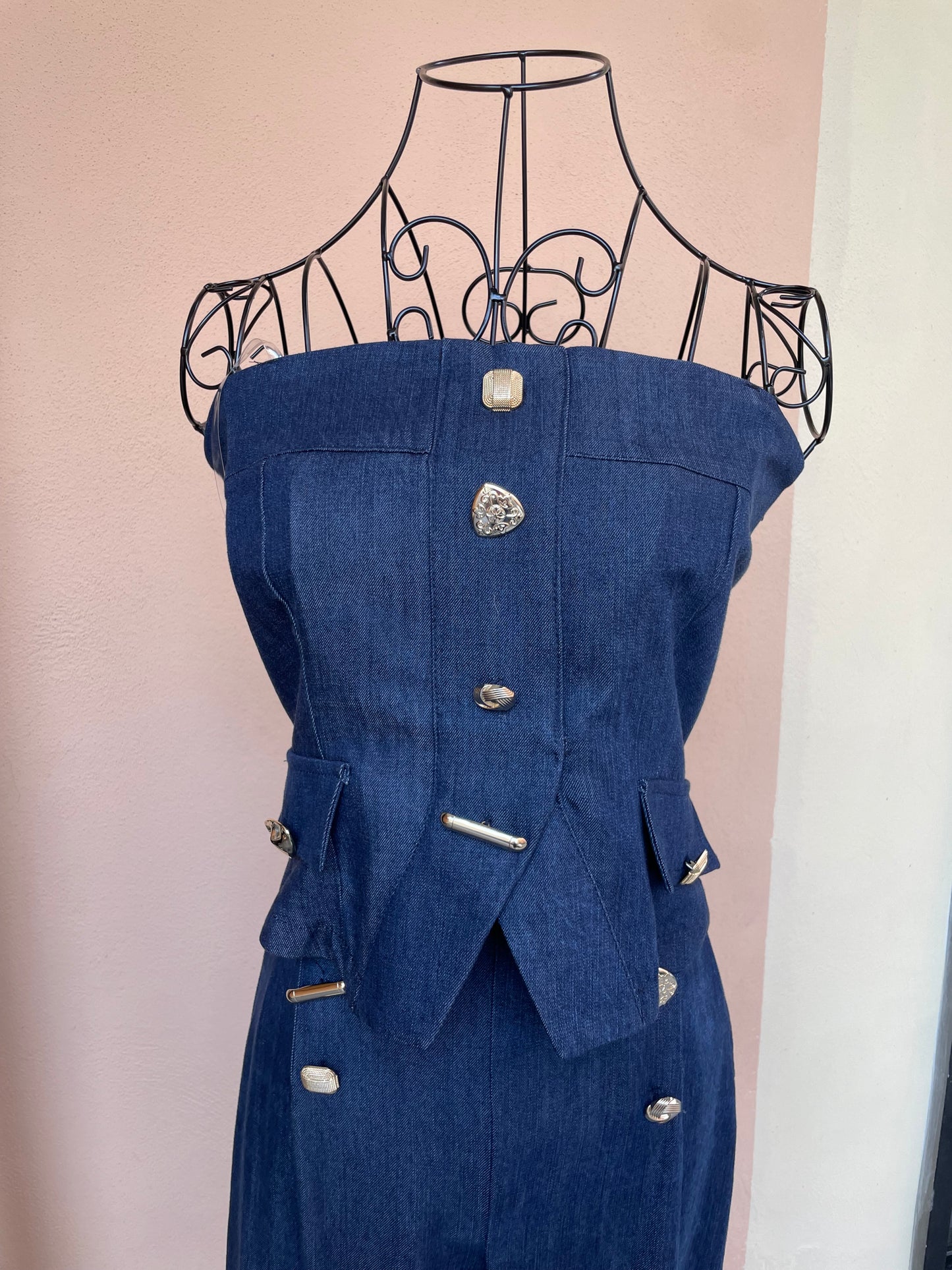 Corpetto Denim Barbara Queguapa