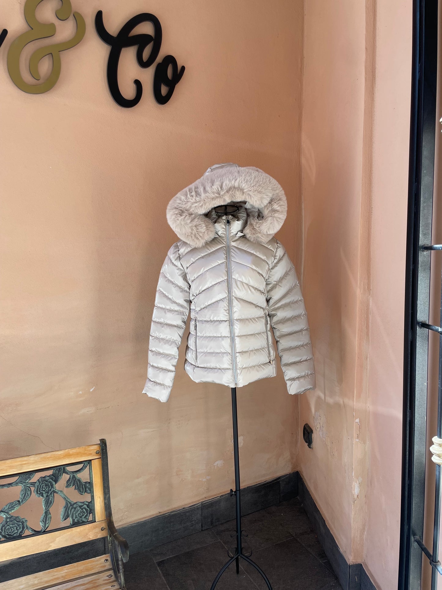 Piumino in nylon imbottito