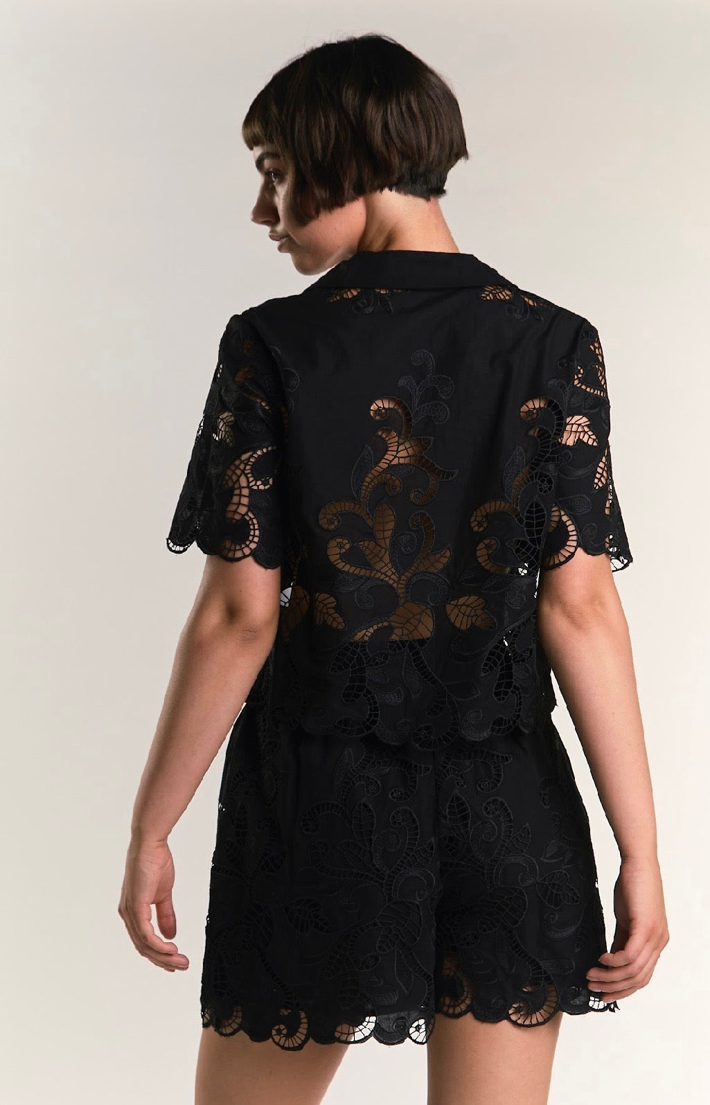 Camicia in pizzo nera - Glamorous