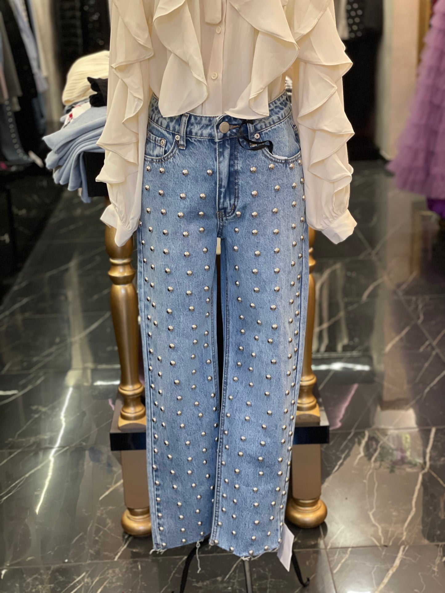Jeans con borchie - Glamorous