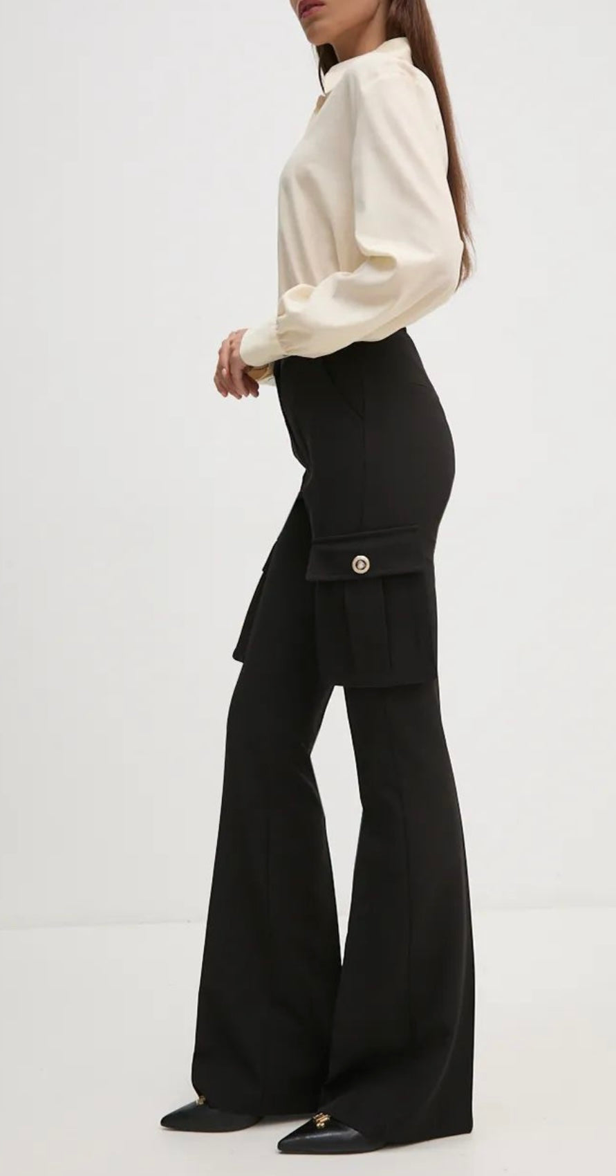 Pantaloni cargo elasticizzati