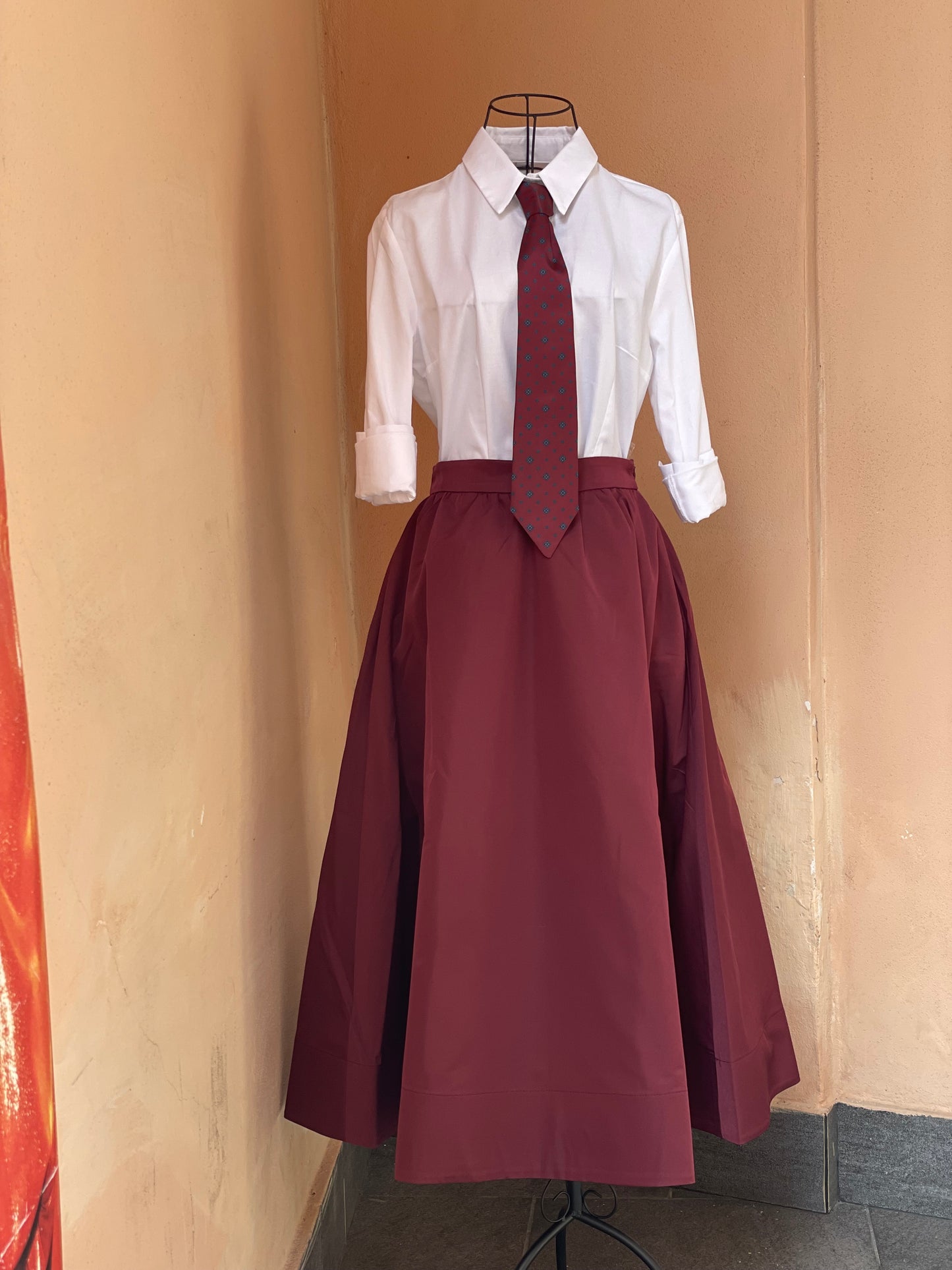 Gonna Midi bordeaux- Glamorous