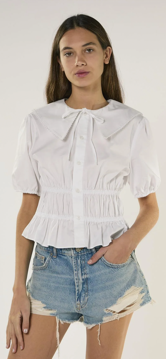 Camicetta Con Vita Arricciata