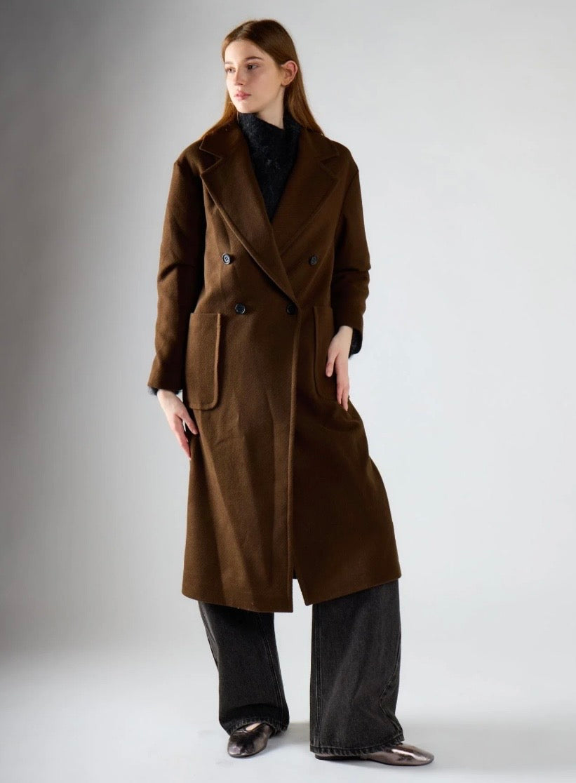 Cappotto Midi Cioccolato - Glamorous