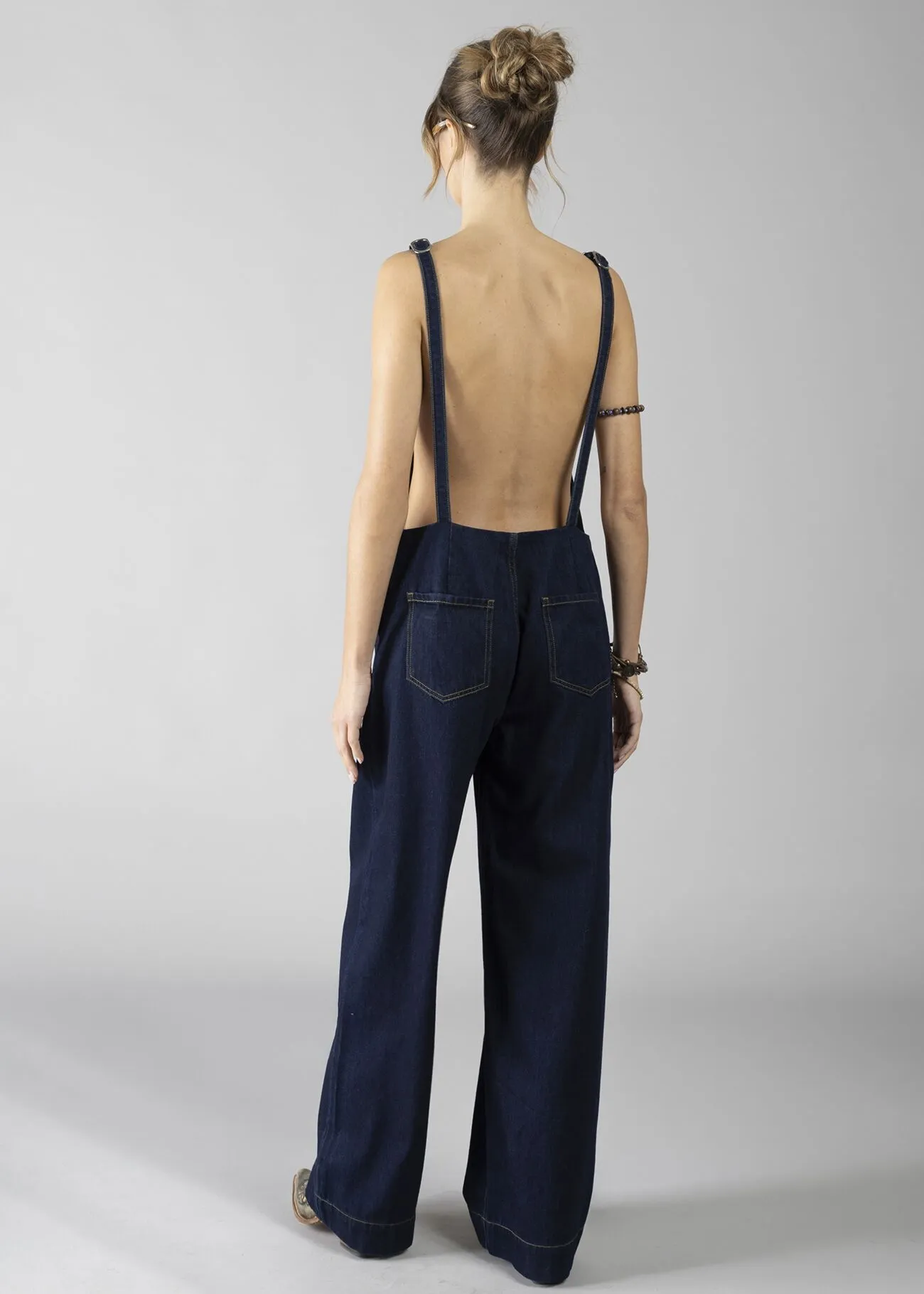 Salopette lunga in Denim