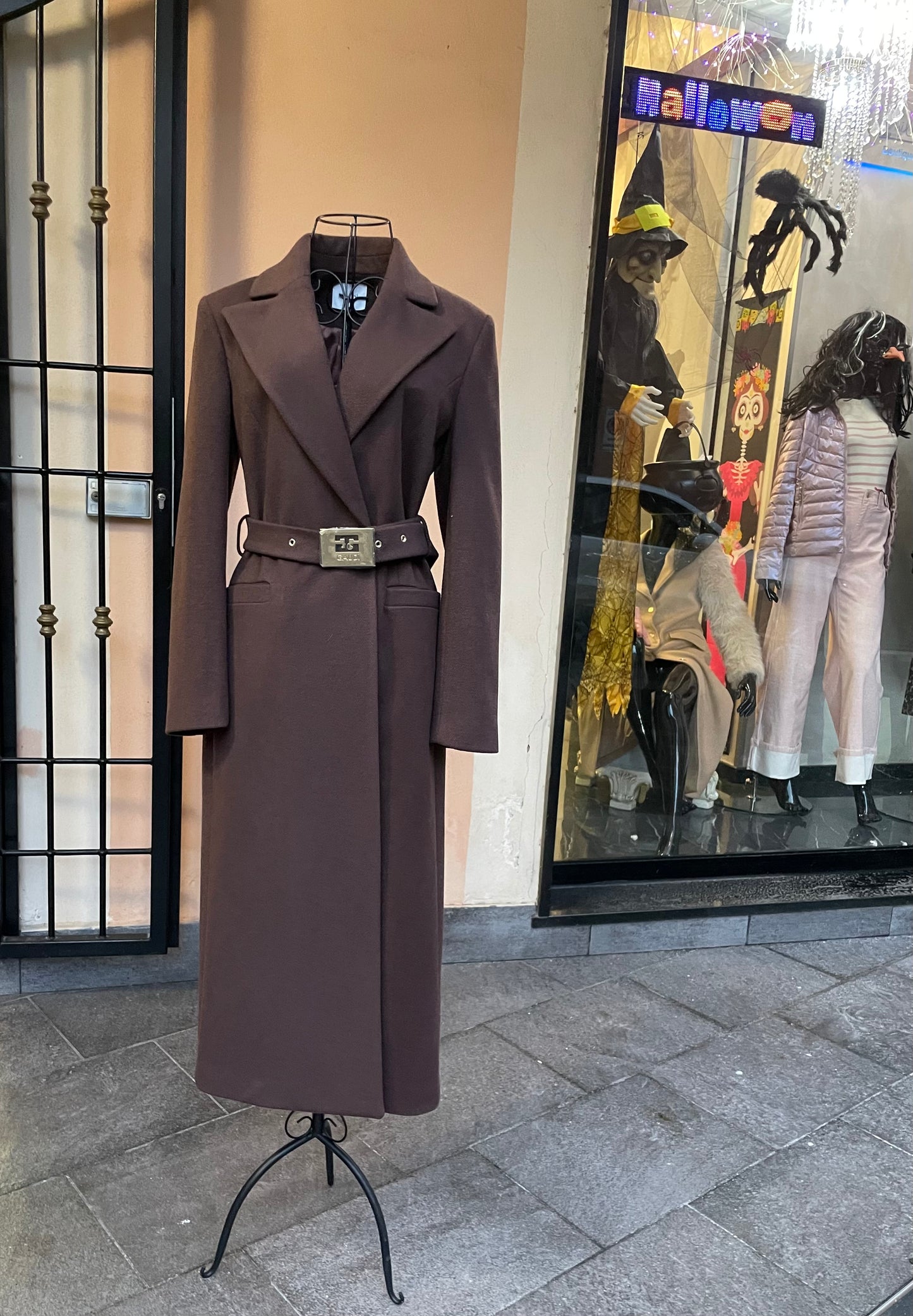 Cappotto Tabacco con cintura