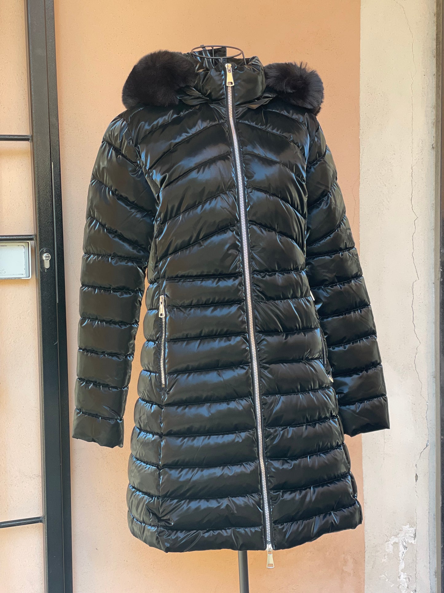 Piumino Nero trapuntato