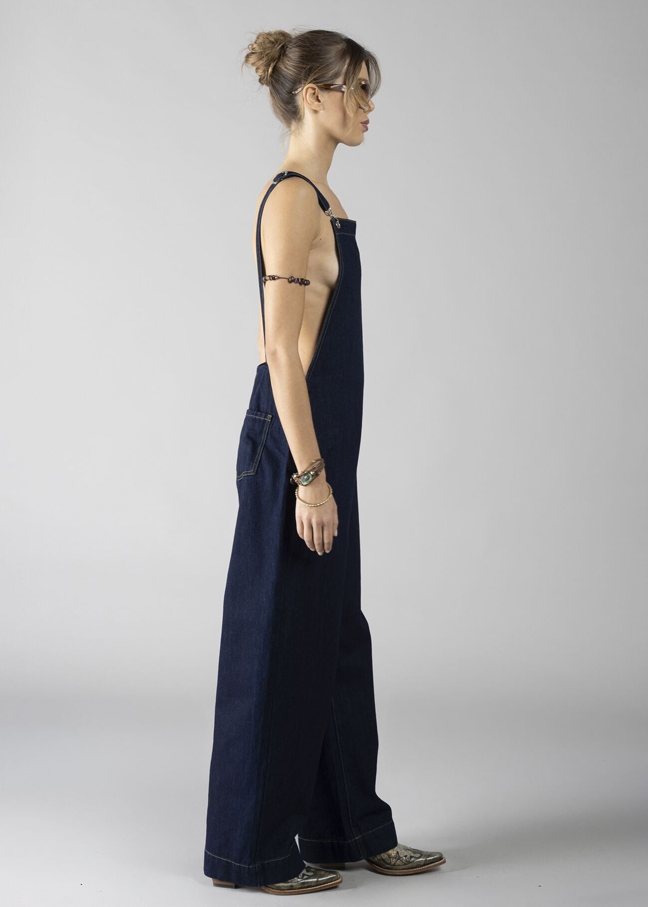 Salopette lunga in Denim