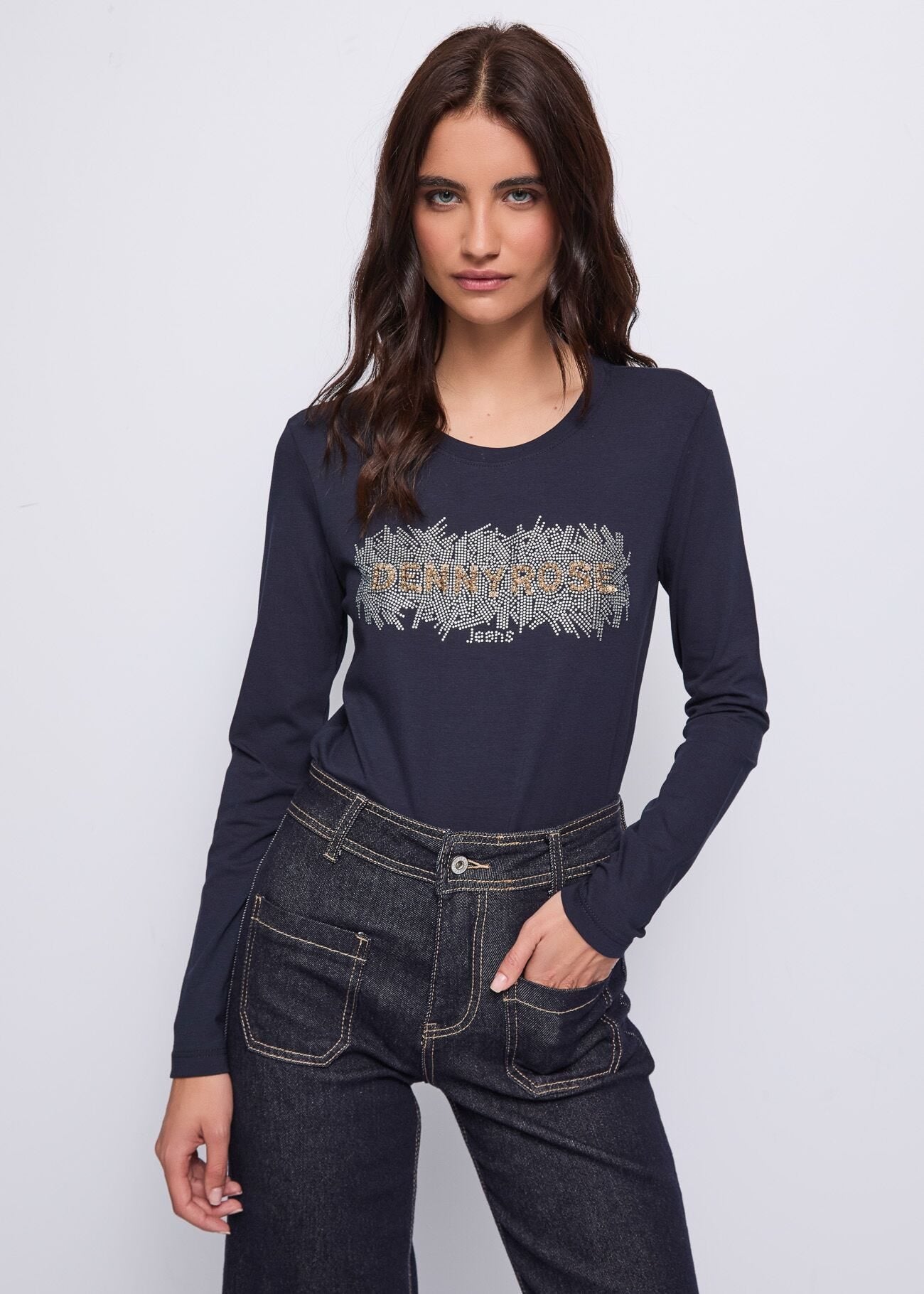 T-shirt in cotone con logo