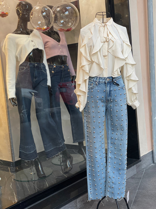 Jeans con borchie - Glamorous