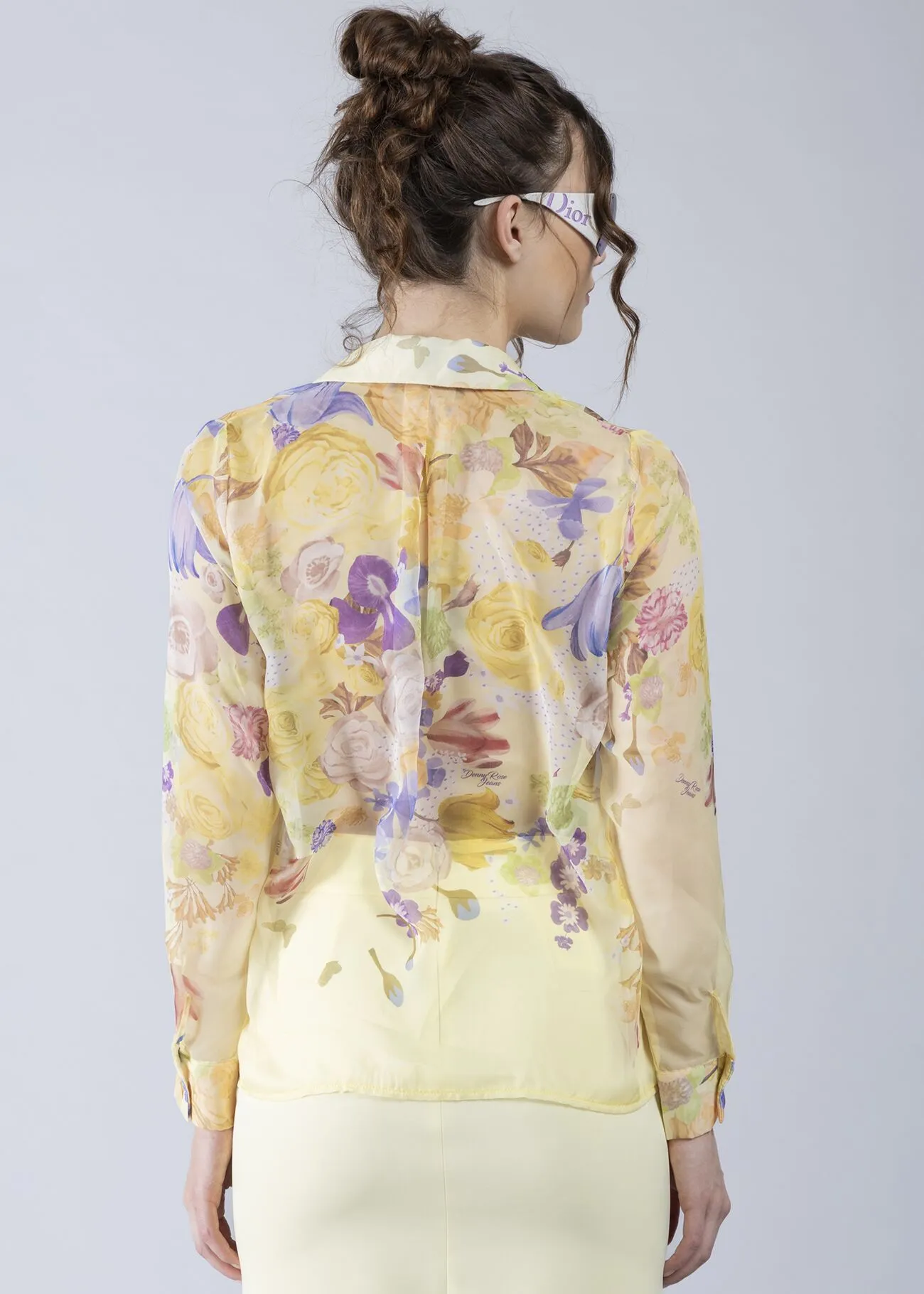 CAMICIA STAMPA FLOWERS YELLOW