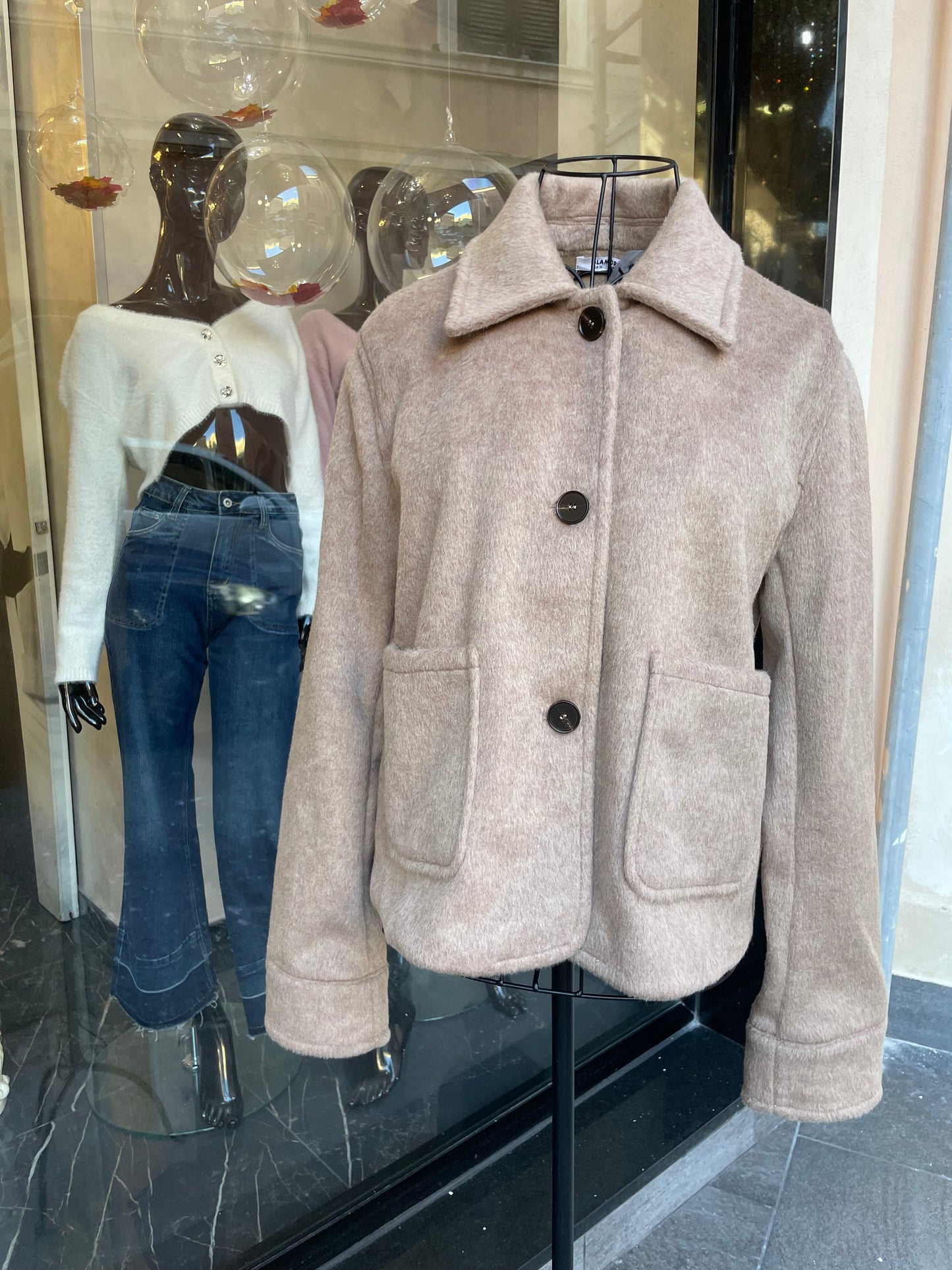 Giacca beige con bottoni - Glamorous