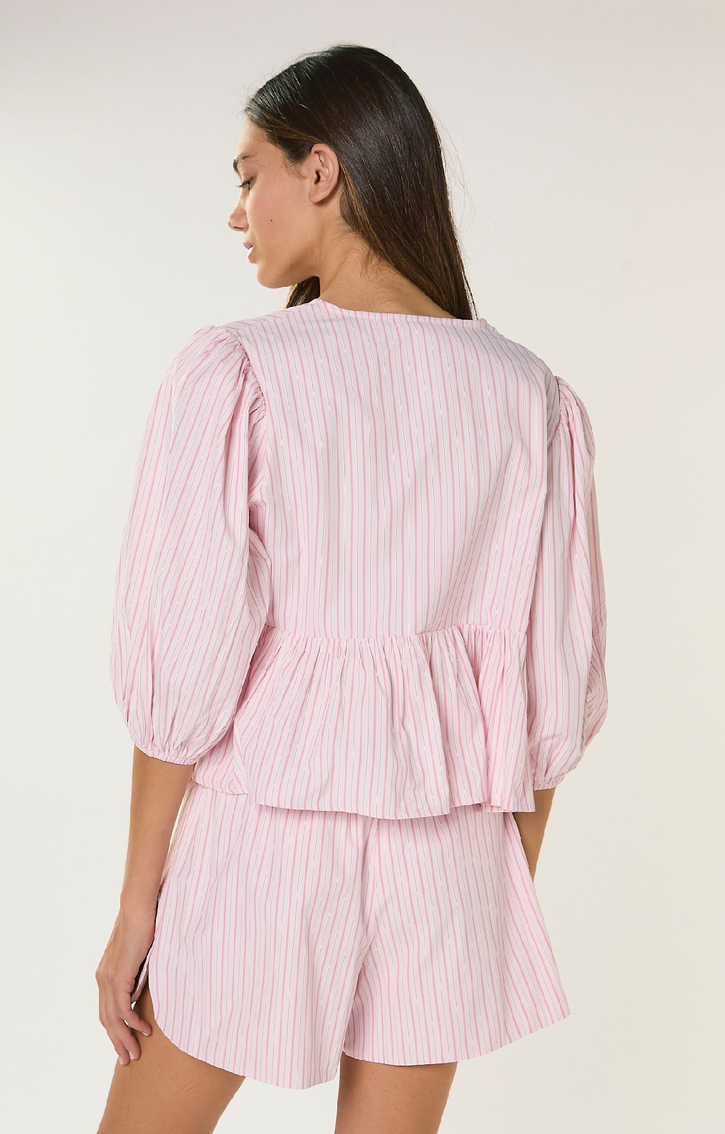 Bermuda Righe Rosa - Glamorous