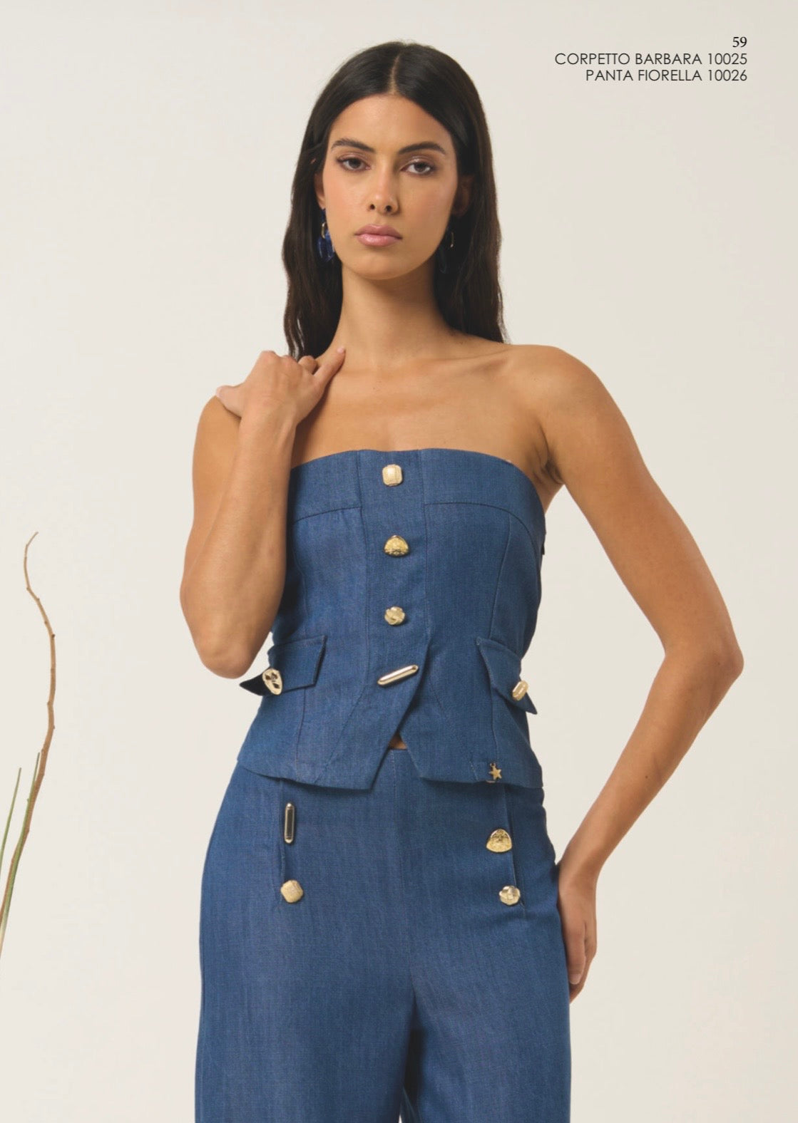 Corpetto Denim Barbara Queguapa