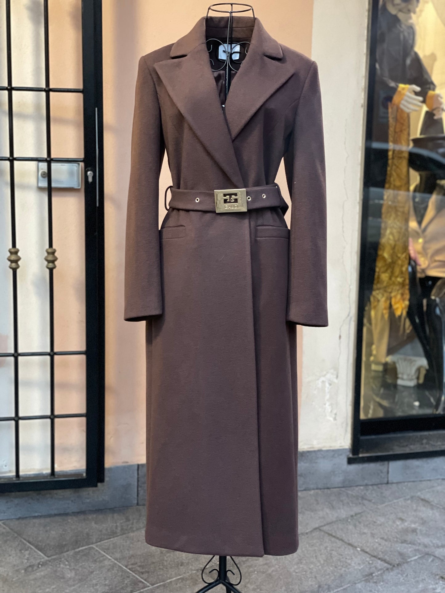 Cappotto Tabacco con cintura